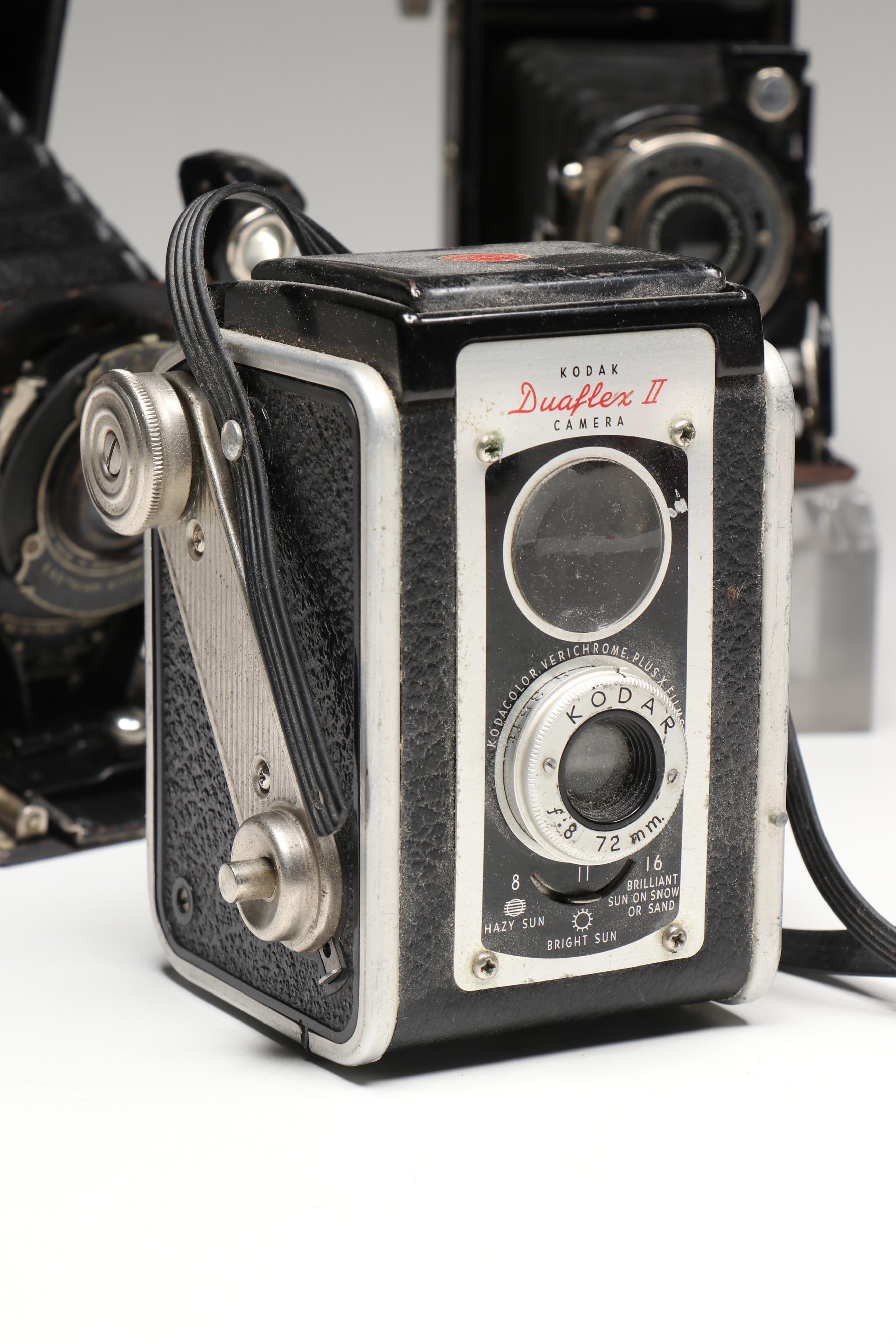 Kodak Pocket, Canon AE-1, Minolta X-570, and More SLR, Box, and Movie Cameras