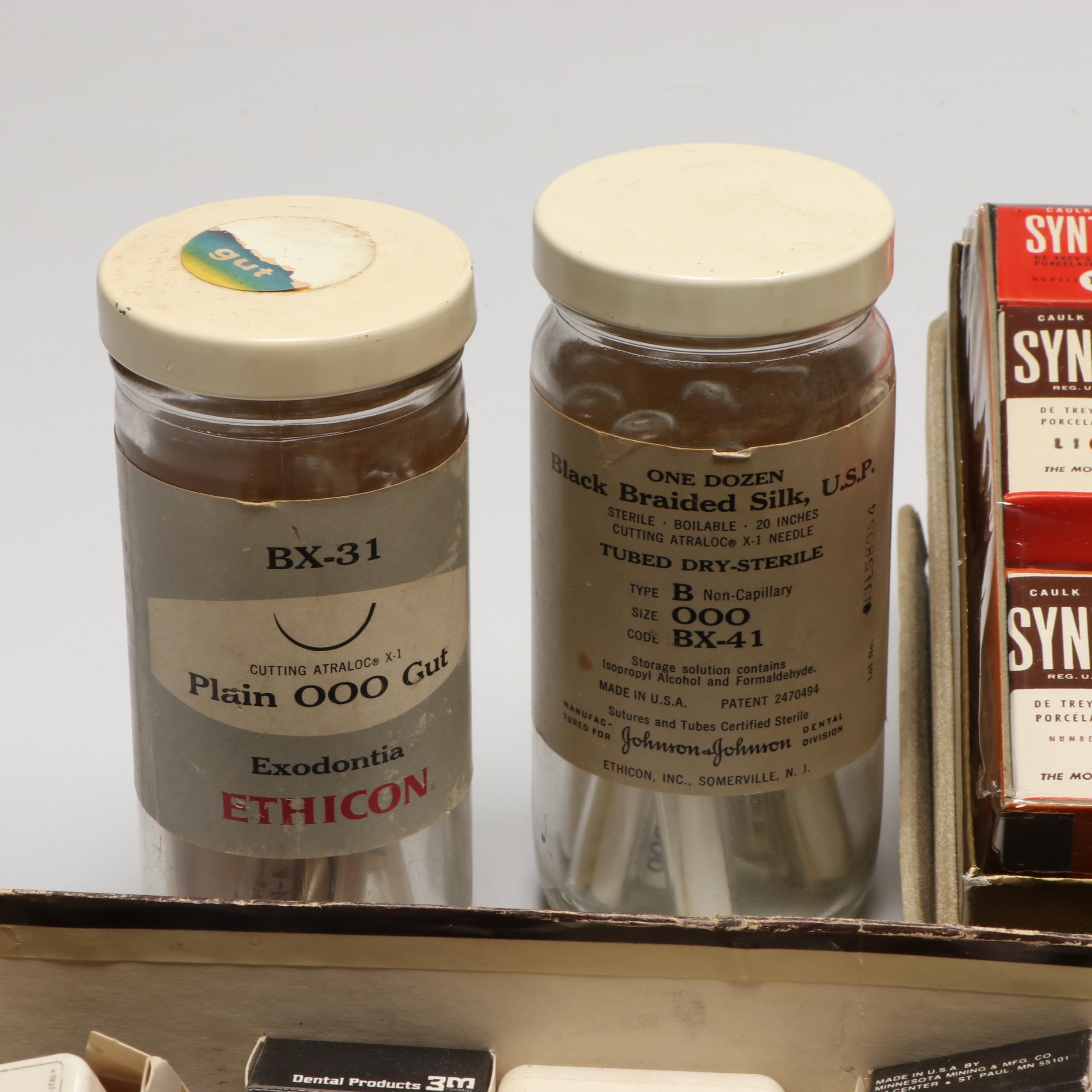 Caulk and Ames Synthetic Porcelain, Needles, Files, and More Dental Supplies