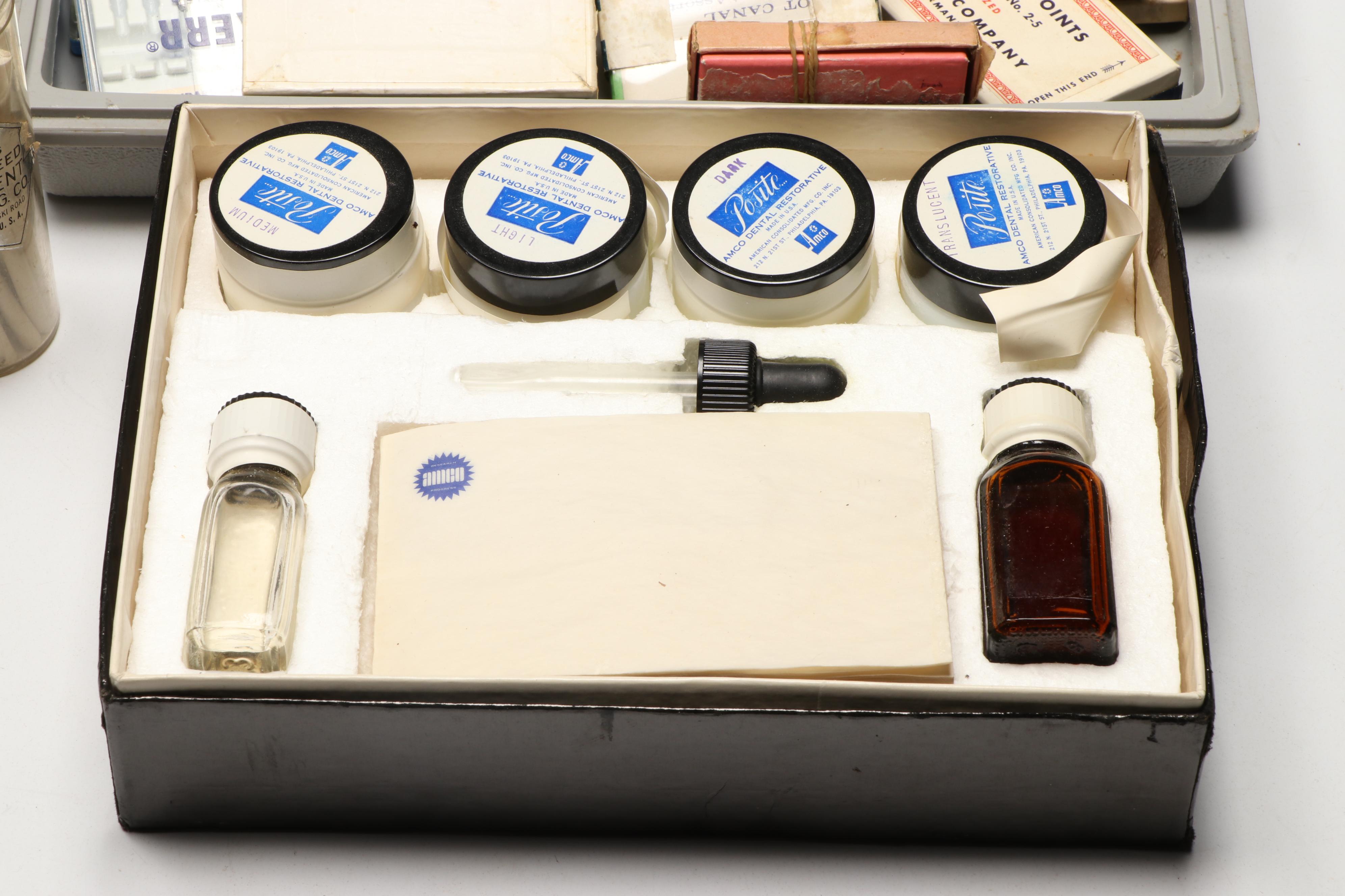 Caulk and Ames Synthetic Porcelain, Needles, Files, and More Dental Supplies