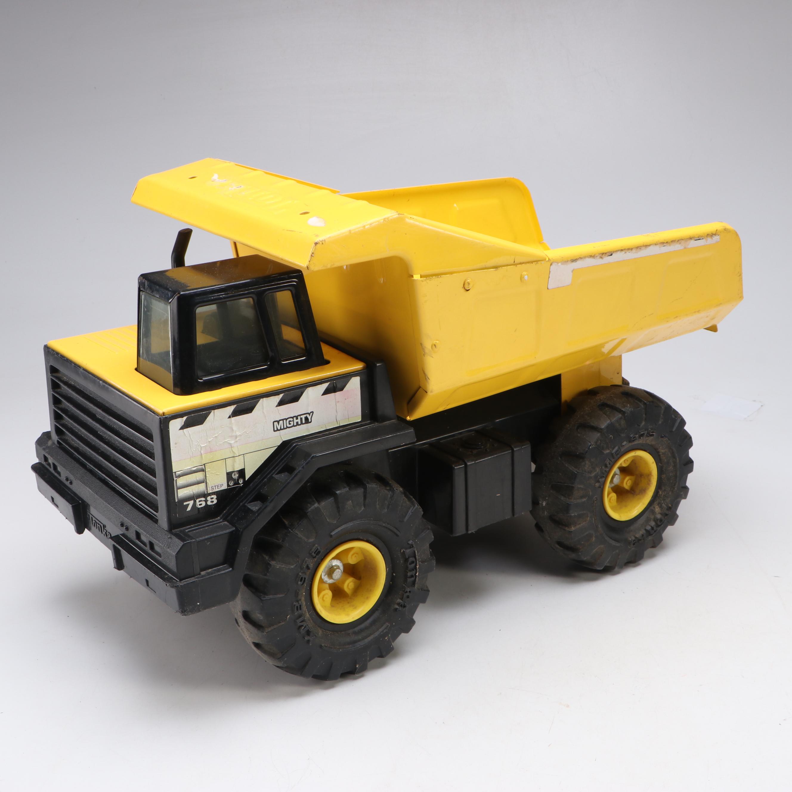 Tonka "Mighty" Dump Truck with Pressed Steel Road Grader