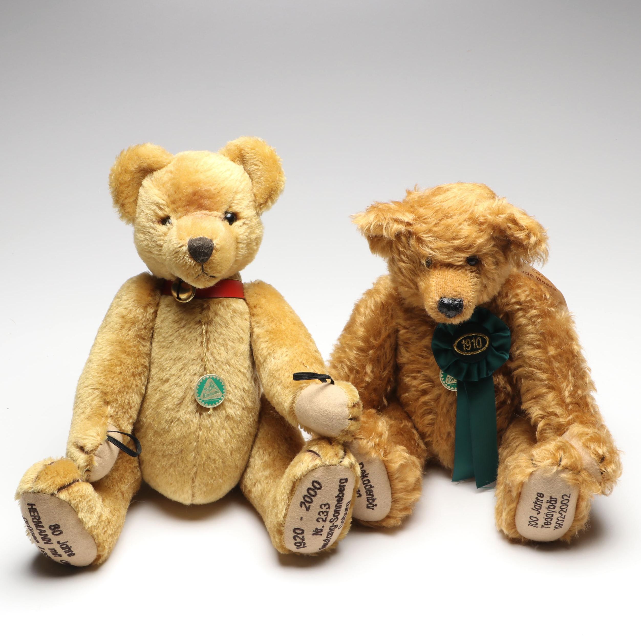 Hermann 80 and 100 Year Anniversary Teddy Bears