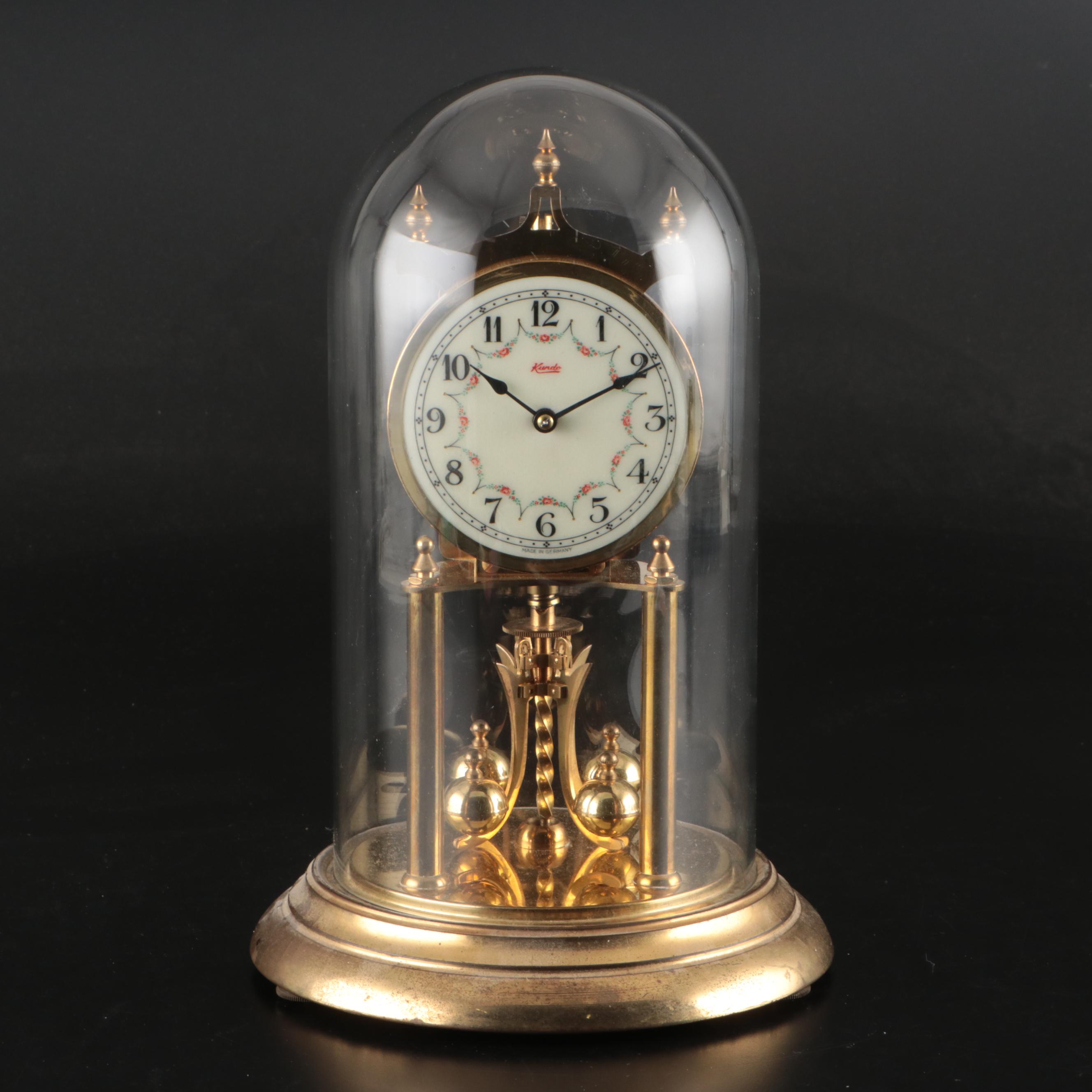 Kundo German Brass Finish Anniversary Clock