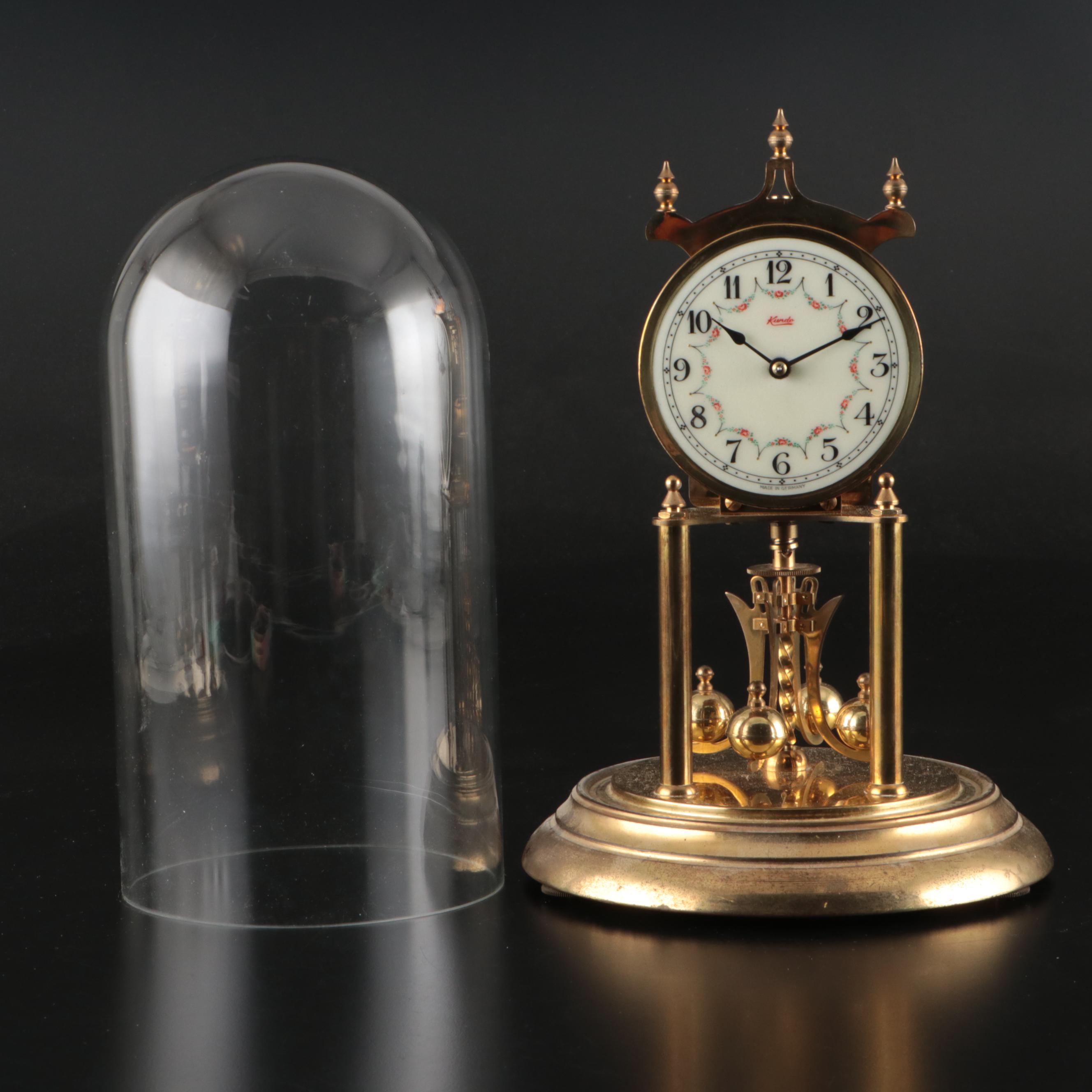 Kundo German Brass Finish Anniversary Clock