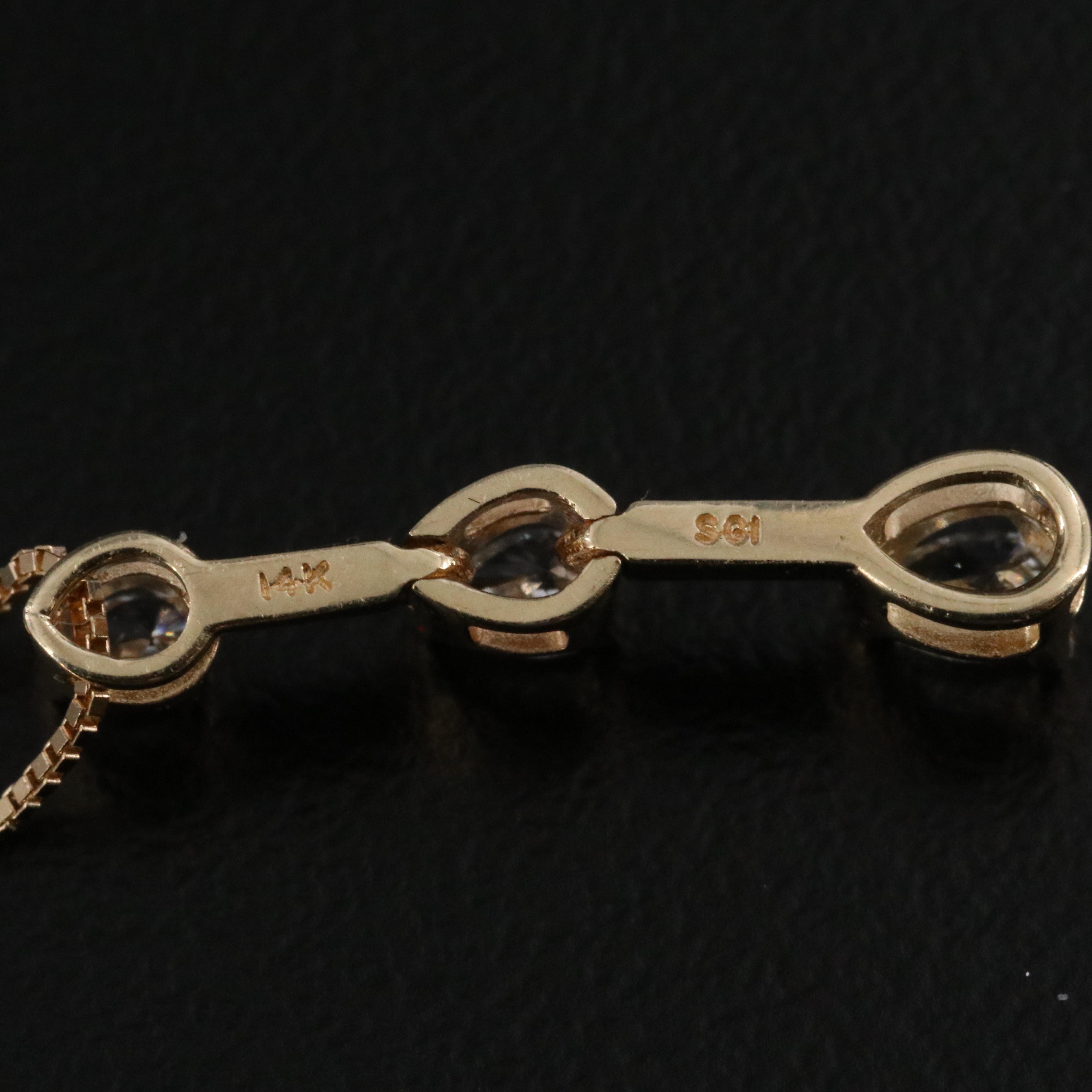 14K 0.25 CTW Diamond Pendant Necklace