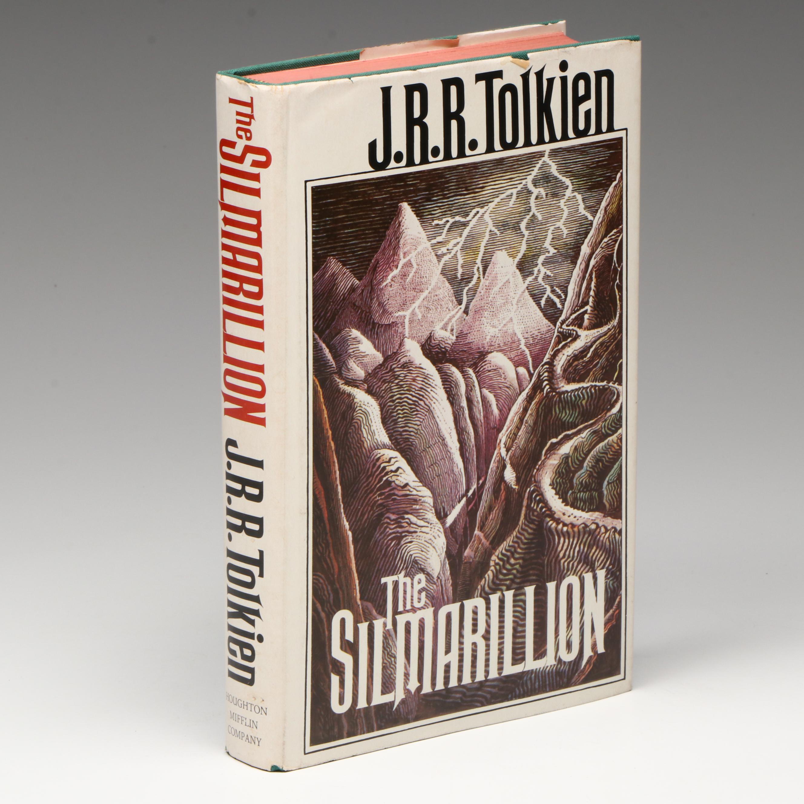 Book Club Edition "The Silmarillion" by J. R. R. Tolkien with Map, 1977