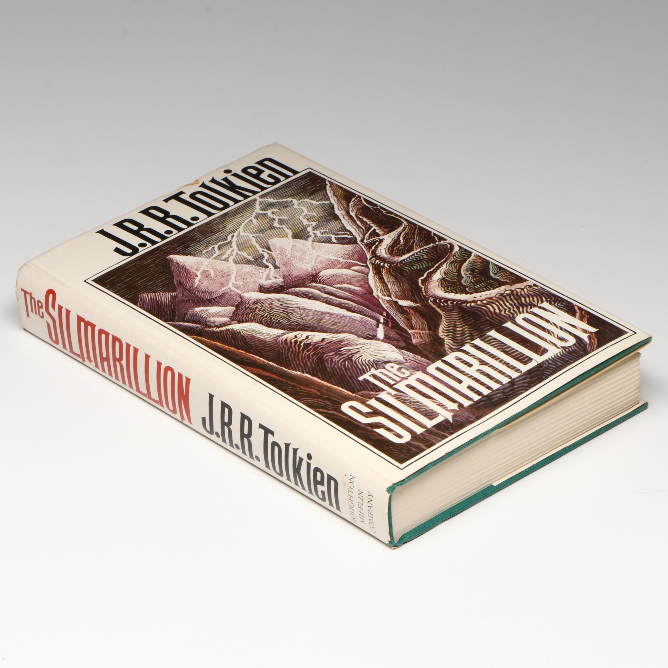 Book Club Edition "The Silmarillion" by J. R. R. Tolkien with Map, 1977