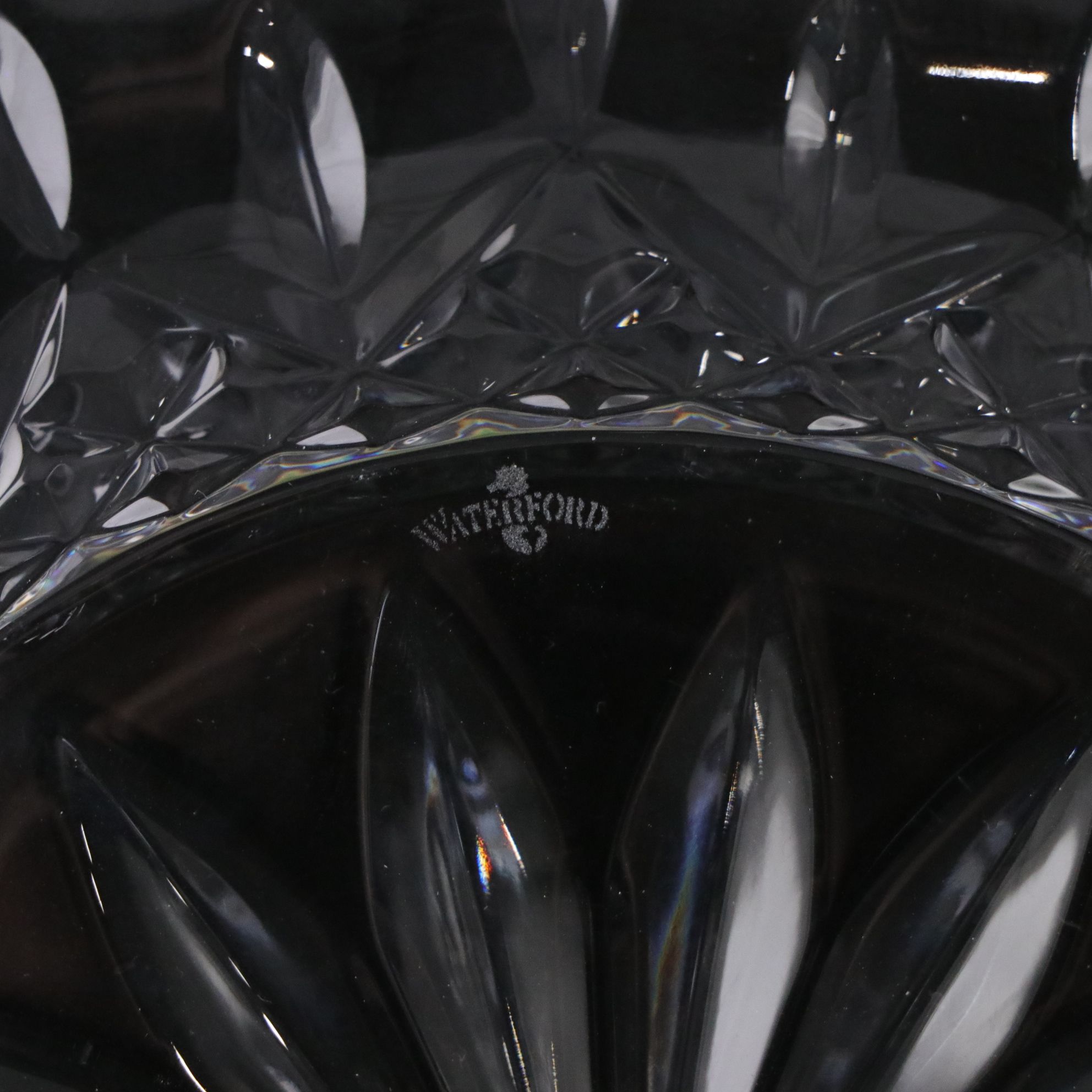 Waterford "Lismore" Crystal Offset Cake Server, Goblets, Claret, and Plates