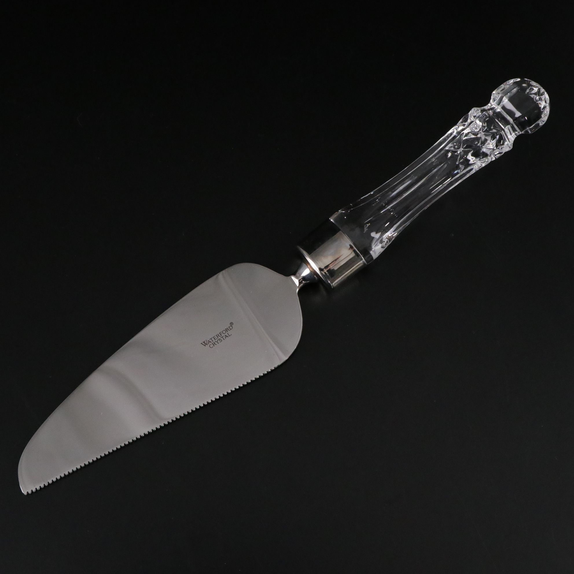 Waterford "Lismore" Crystal Offset Cake Server, Goblets, Claret, and Plates