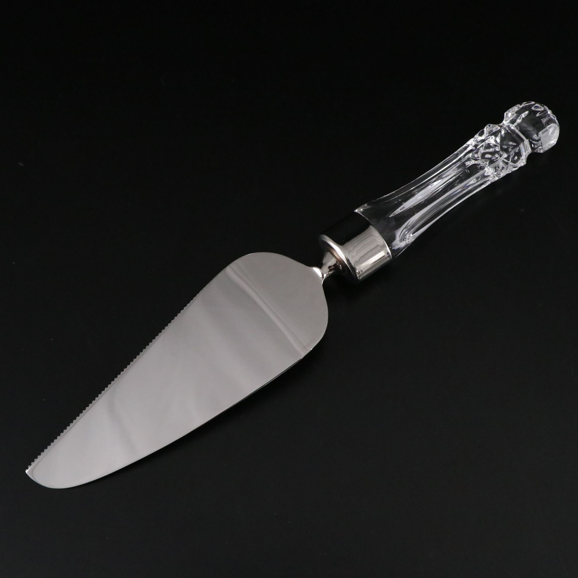 Waterford "Lismore" Crystal Offset Cake Server, Goblets, Claret, and Plates