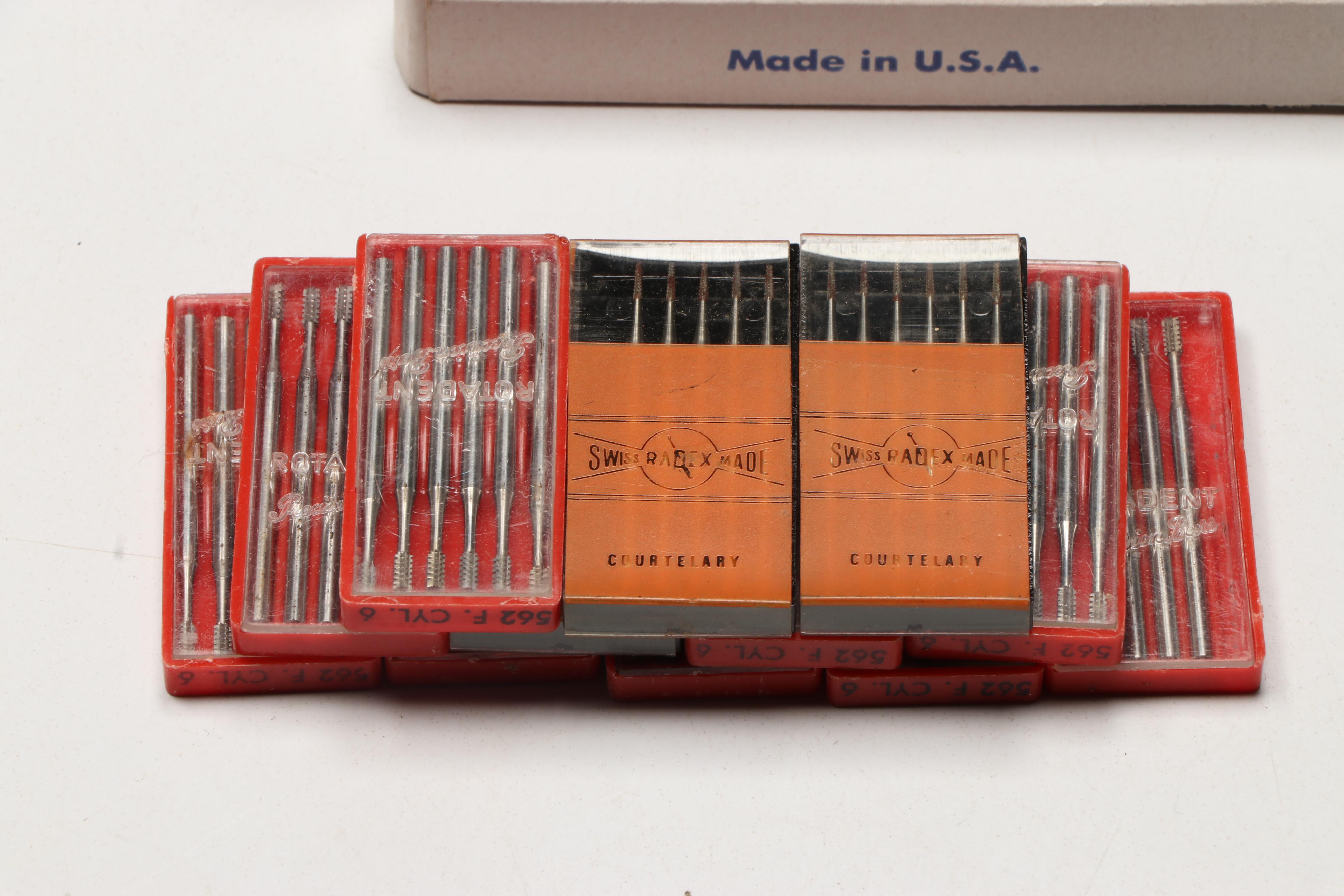 Caulk Portable Wax Work Bench with Alcohol Torch, Files and More Dental Supplies