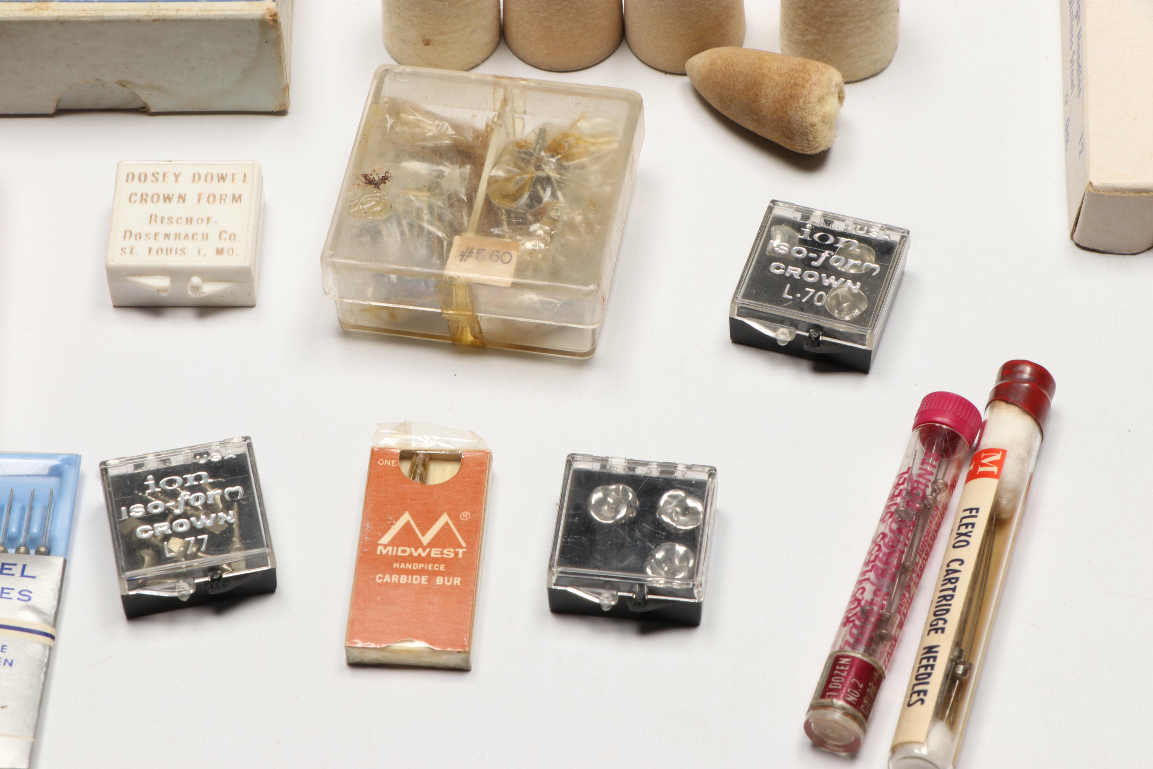 Caulk Portable Wax Work Bench with Alcohol Torch, Files and More Dental Supplies