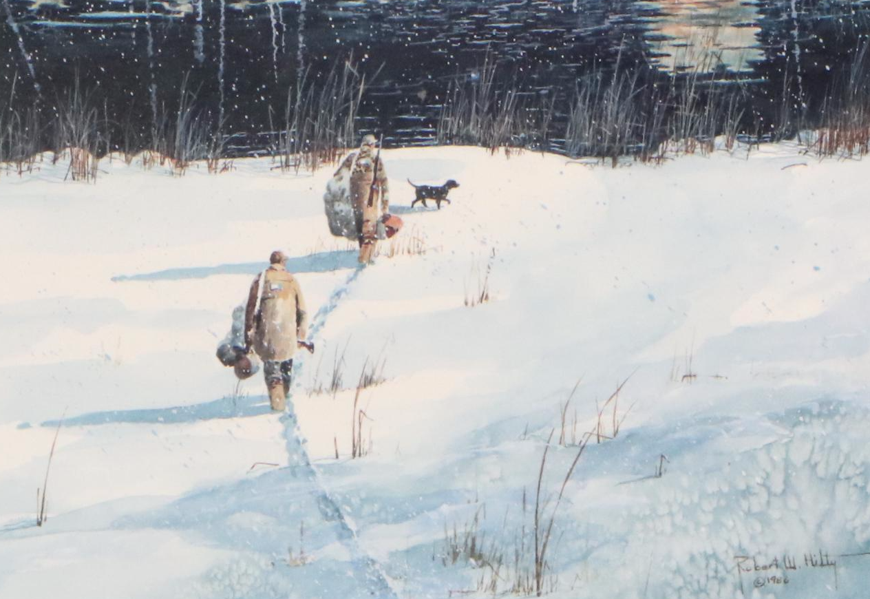 Robert Hilty Offset Lithograph "Anticipation," 1986