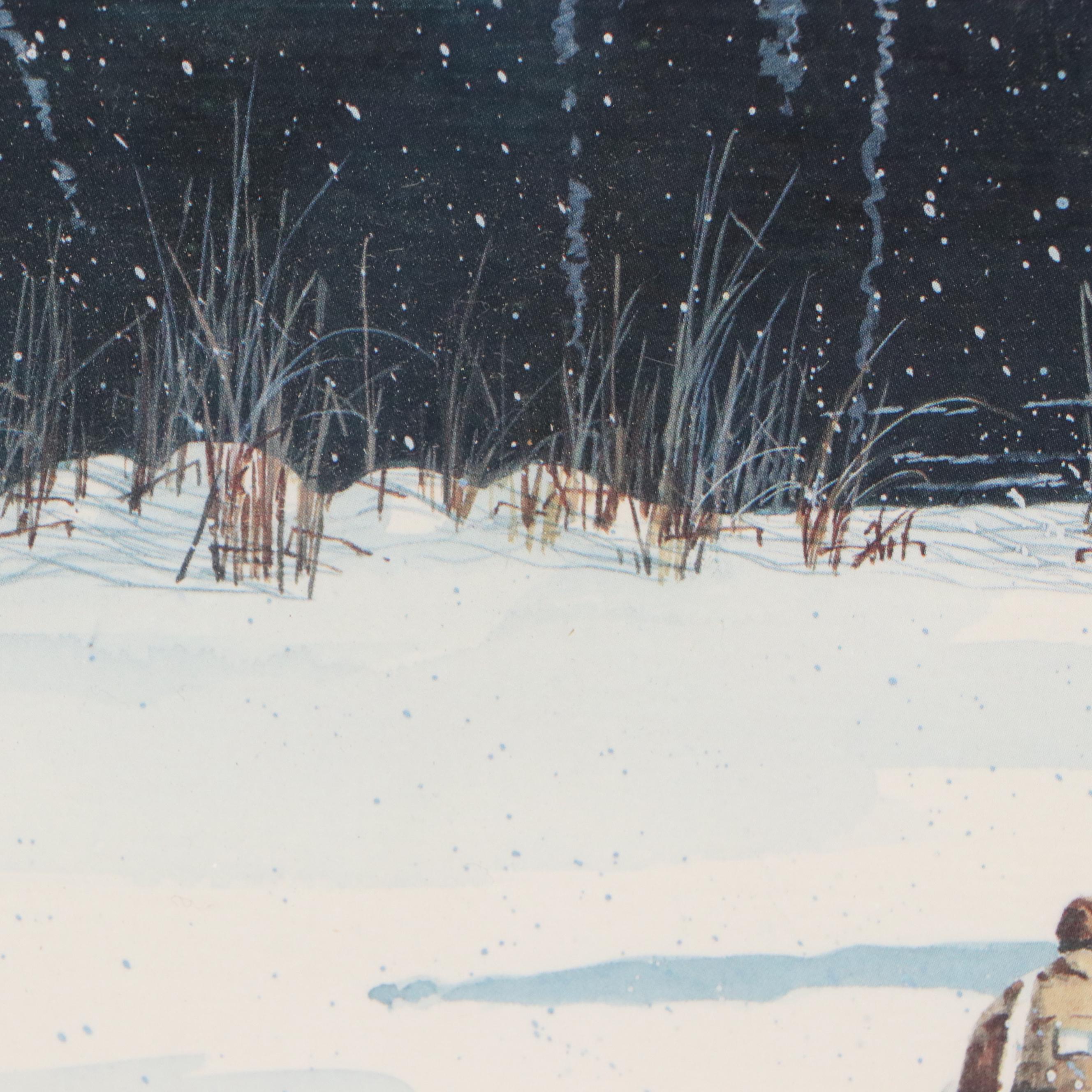 Robert Hilty Offset Lithograph "Anticipation," 1986