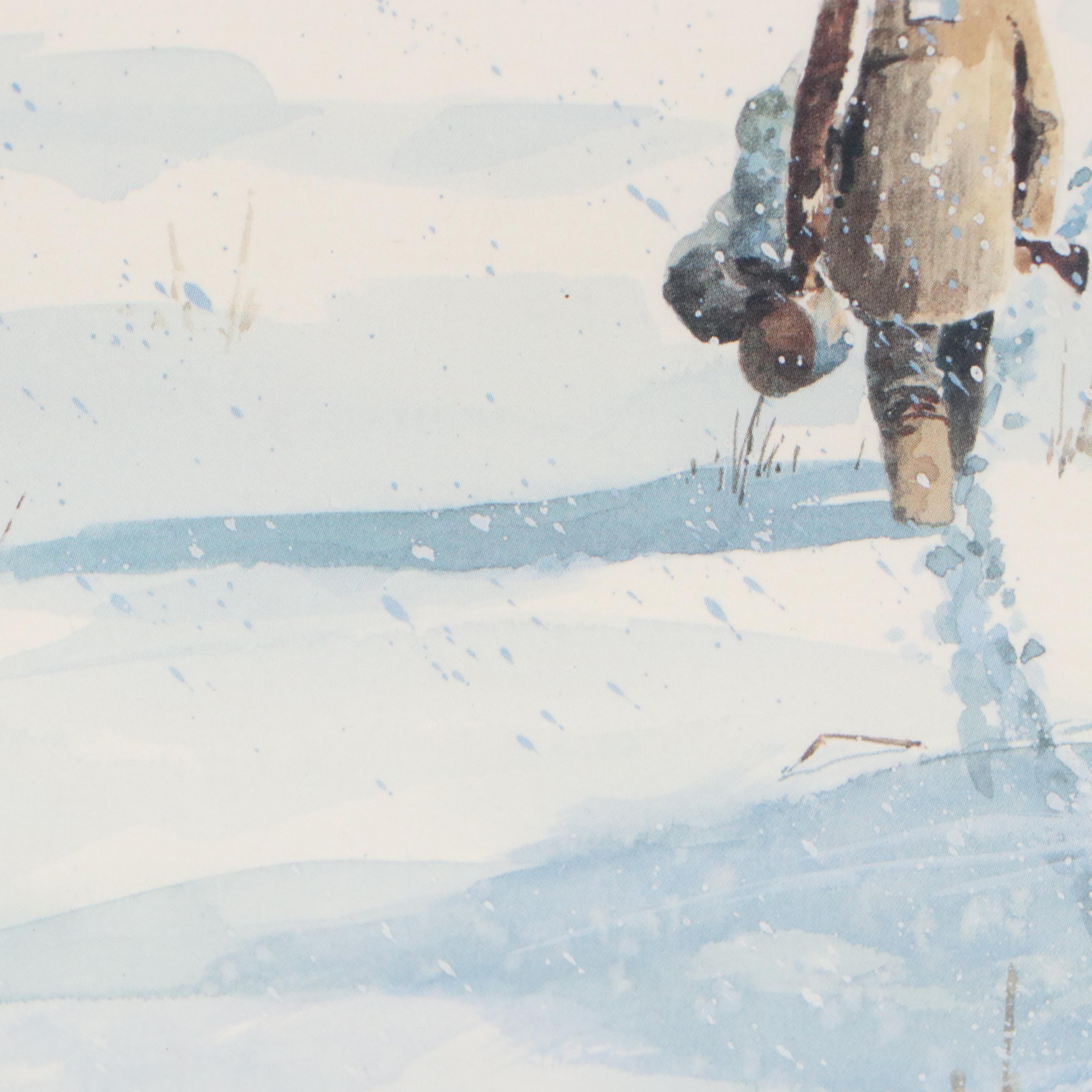 Robert Hilty Offset Lithograph "Anticipation," 1986