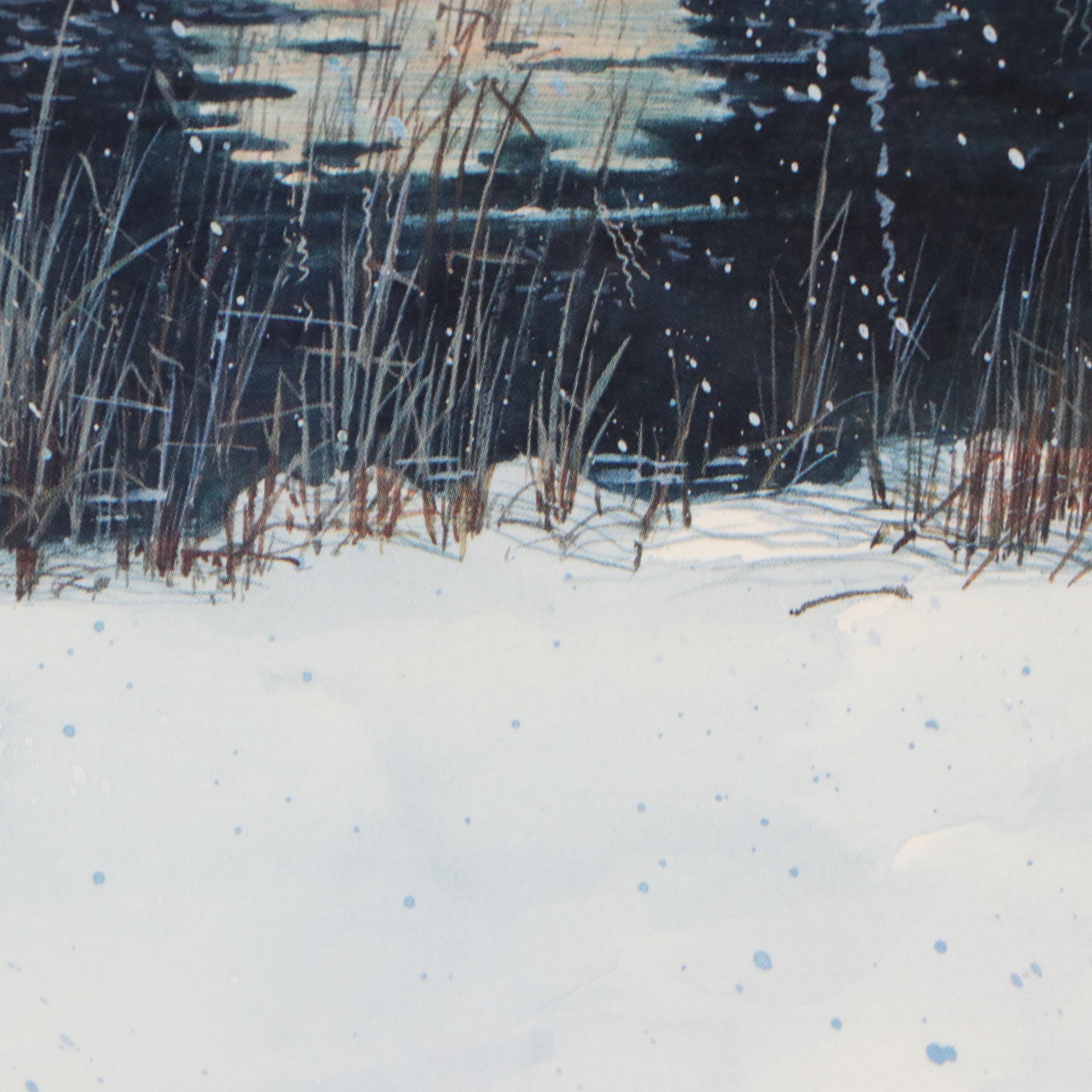 Robert Hilty Offset Lithograph "Anticipation," 1986