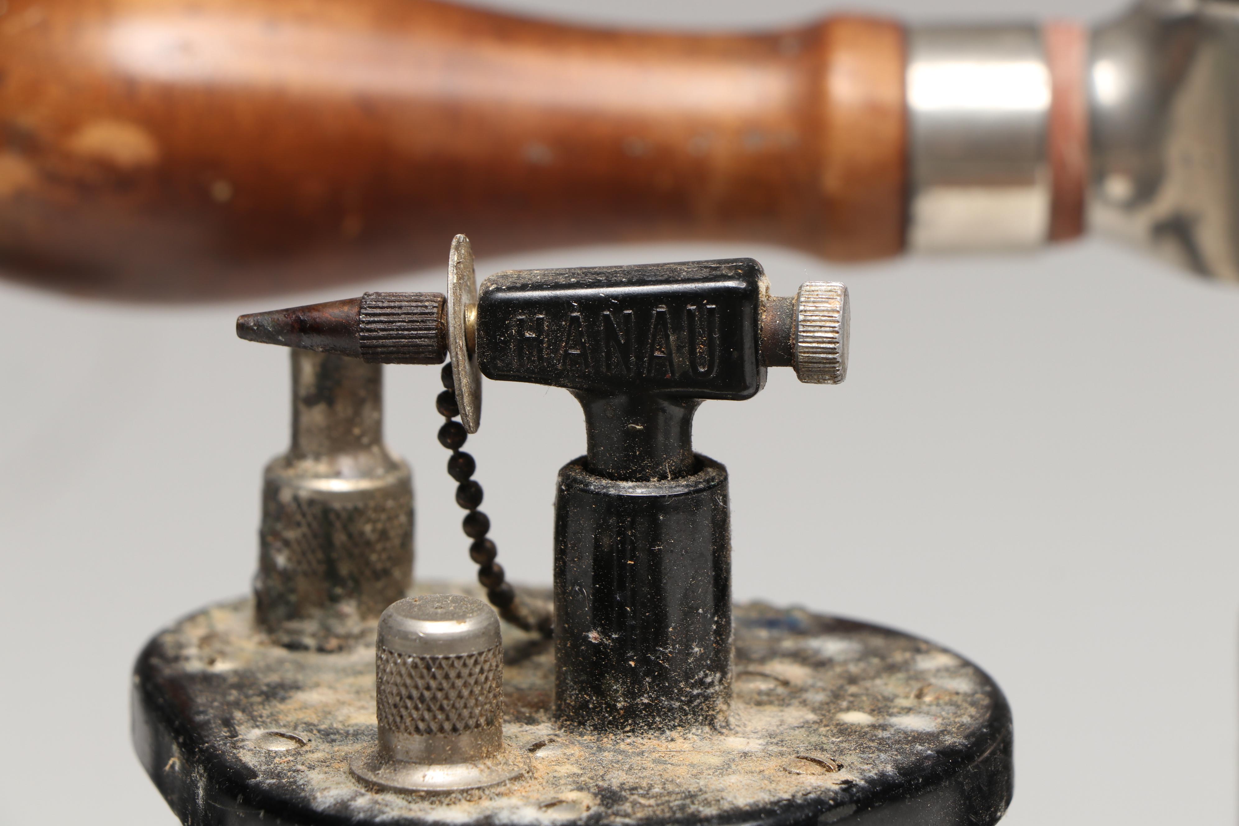 Hanau Engineering Co. Alcohol Torch with Copper Bands and More Dental Equipment