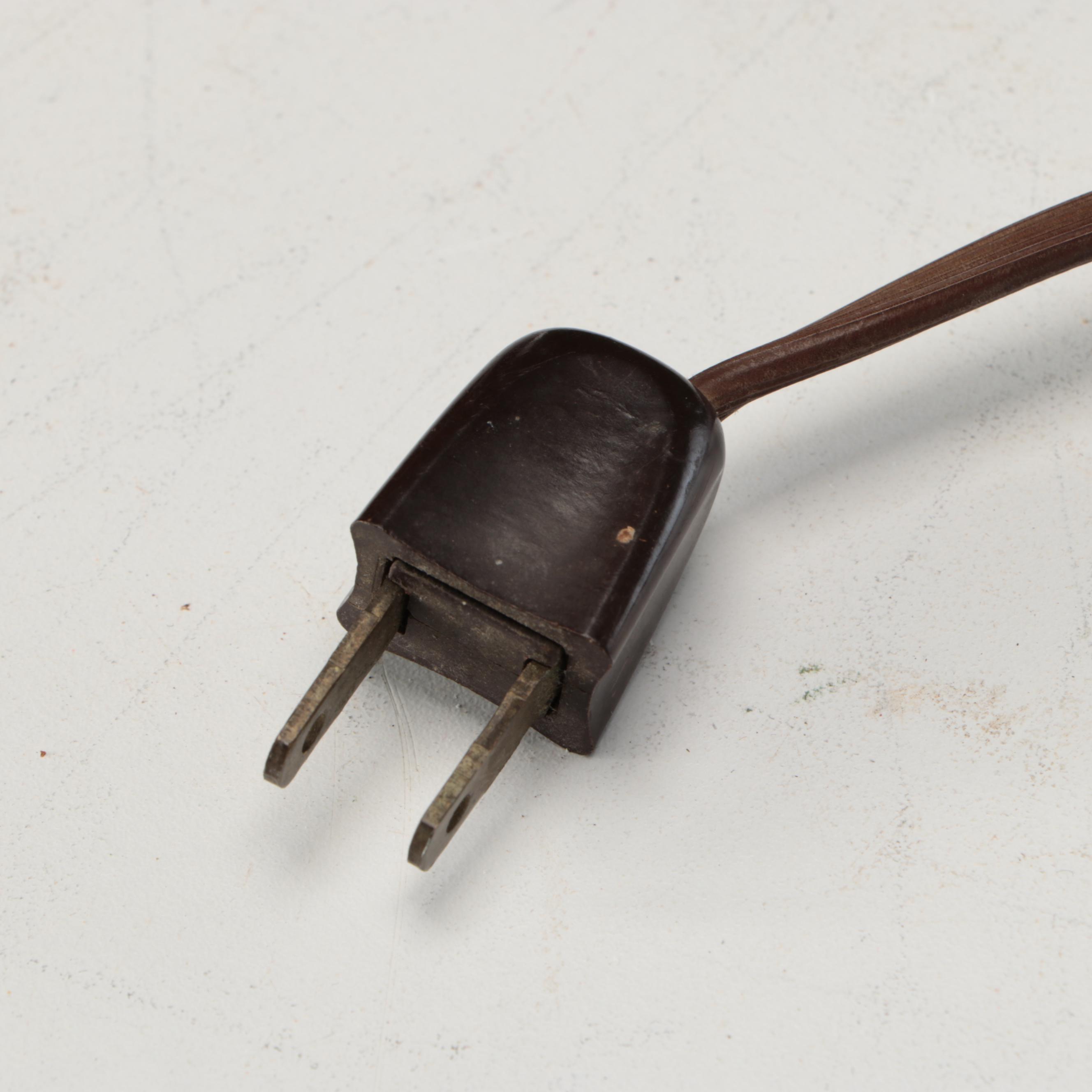 Barley Twist Brass Candlestick Lamps with Glass Lantern Shades, Vintage