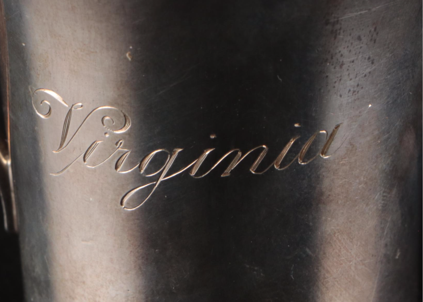 Tiffany & Co. Monogrammed Sterling Silver Baby Cup