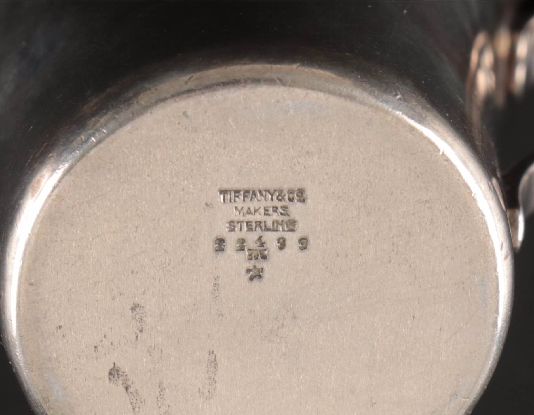 Tiffany & Co. Monogrammed Sterling Silver Baby Cup