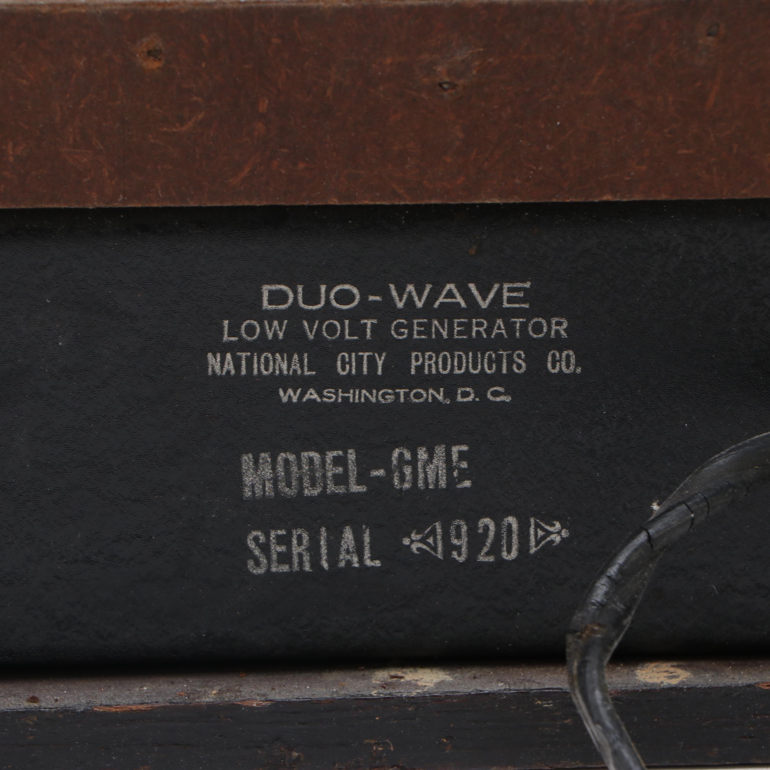 Triplett Duo-Wave Low Volt Generator with Vintage Dental Amalgamator