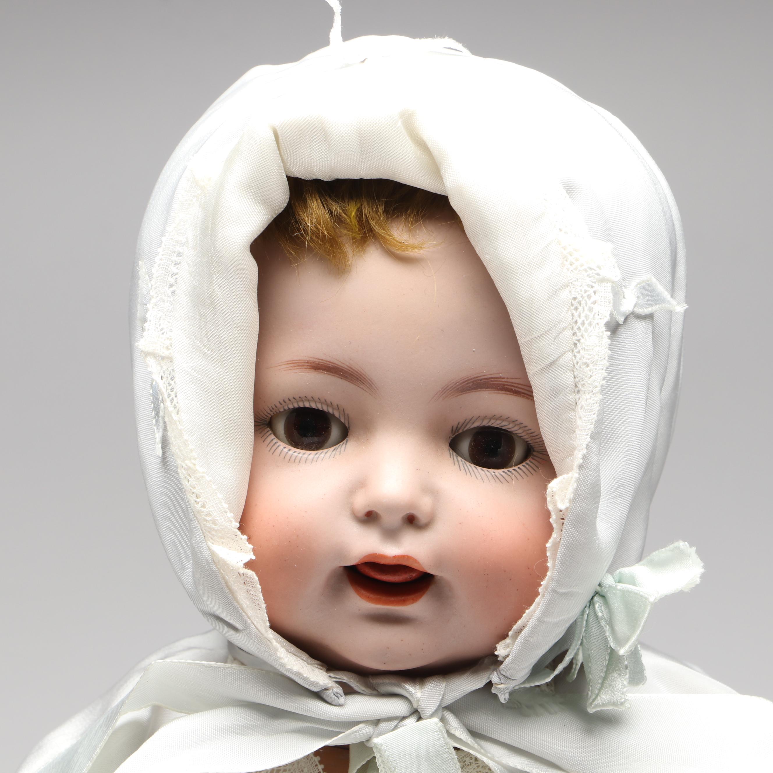K Star R 122 Bisque Head Tremble Tongue Toddler Doll On Composition Body