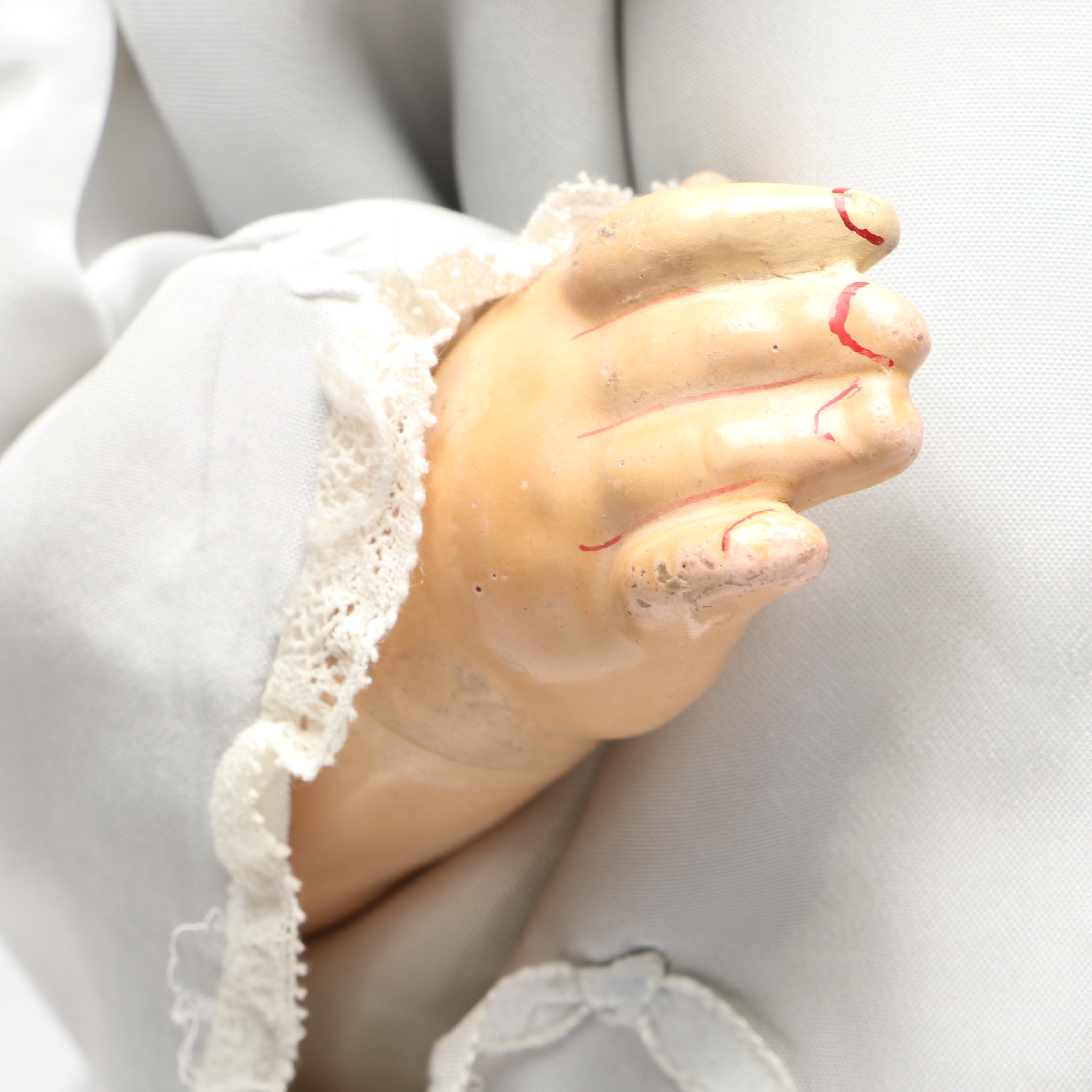 K Star R 122 Bisque Head Tremble Tongue Toddler Doll On Composition Body