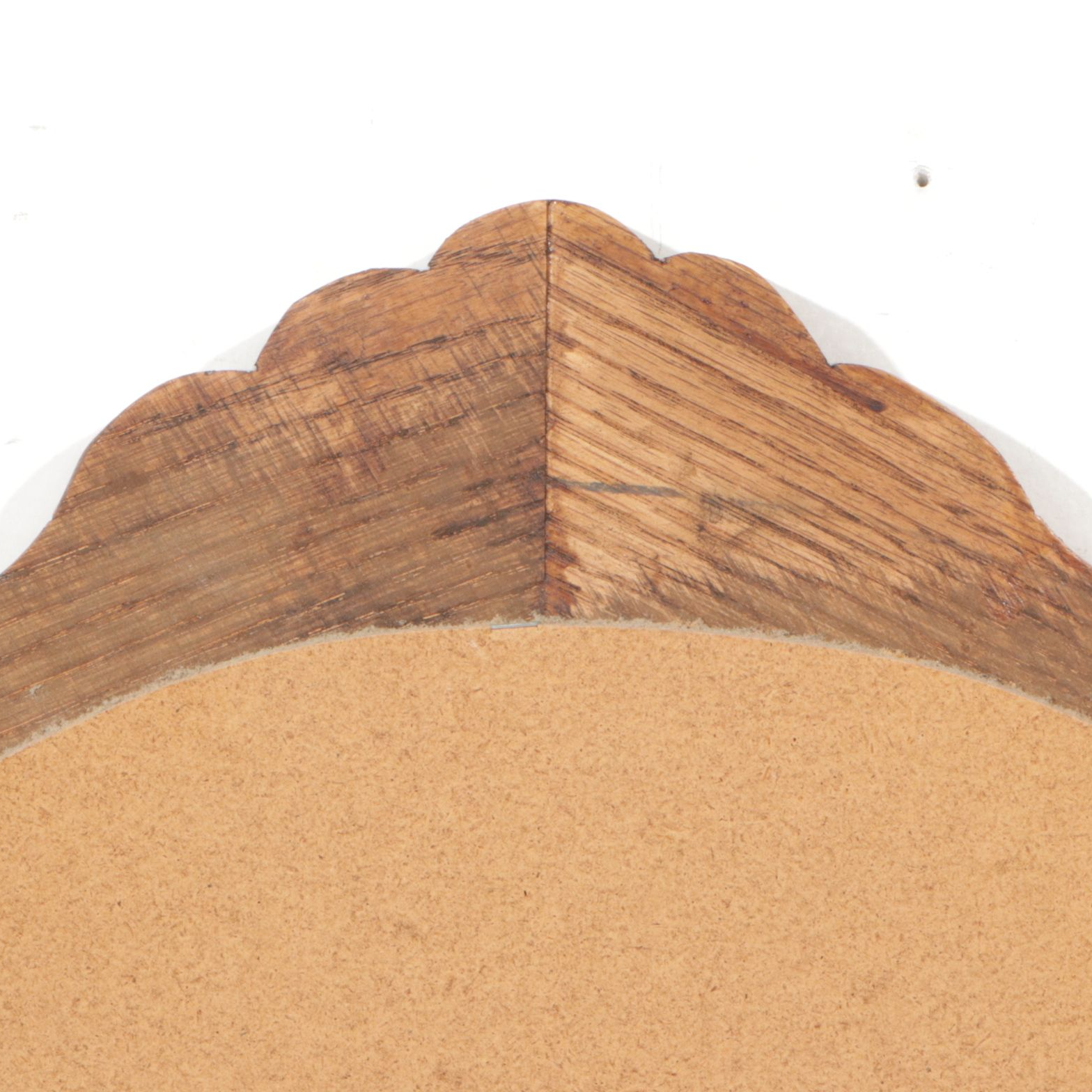 Oak Wall Mirror, Late 20th Century