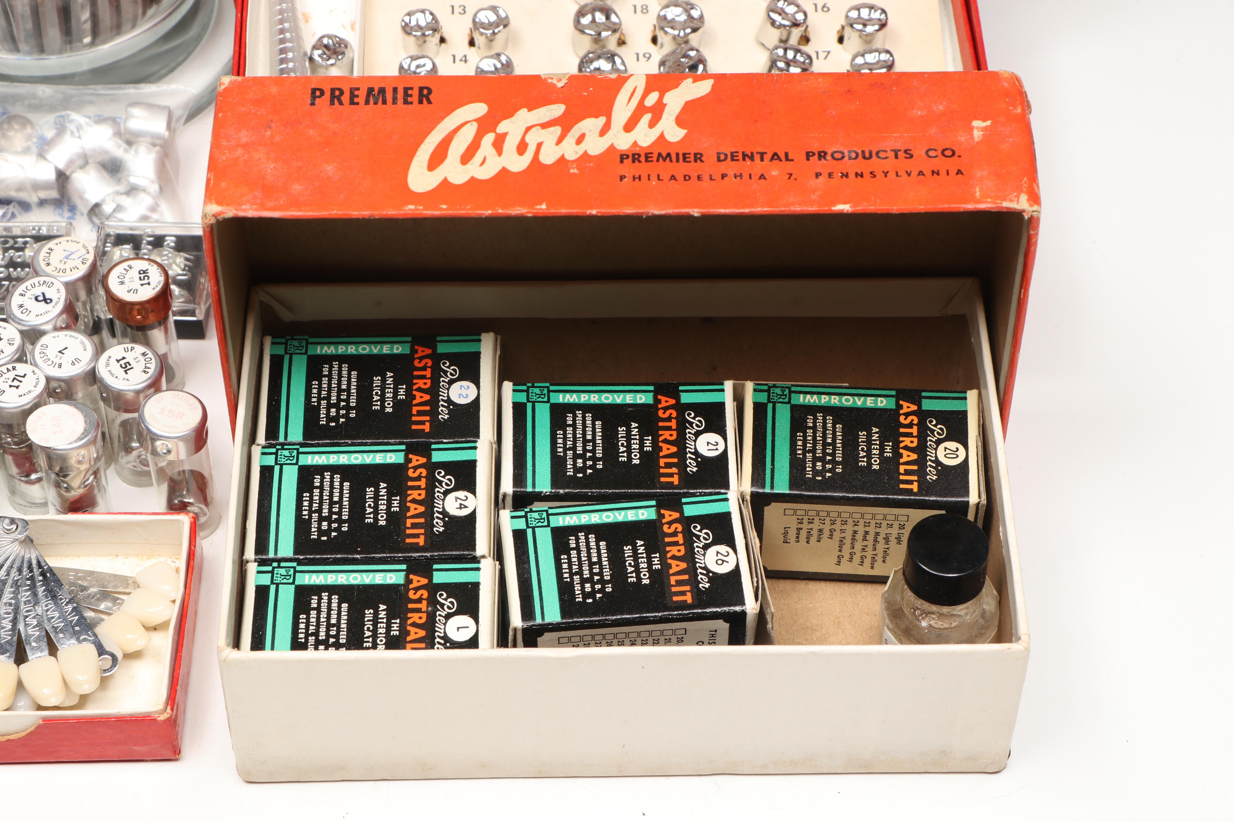 Liechtenstein Tooth Shade Guides with Masel Stainless Crowns, More Dental Tools