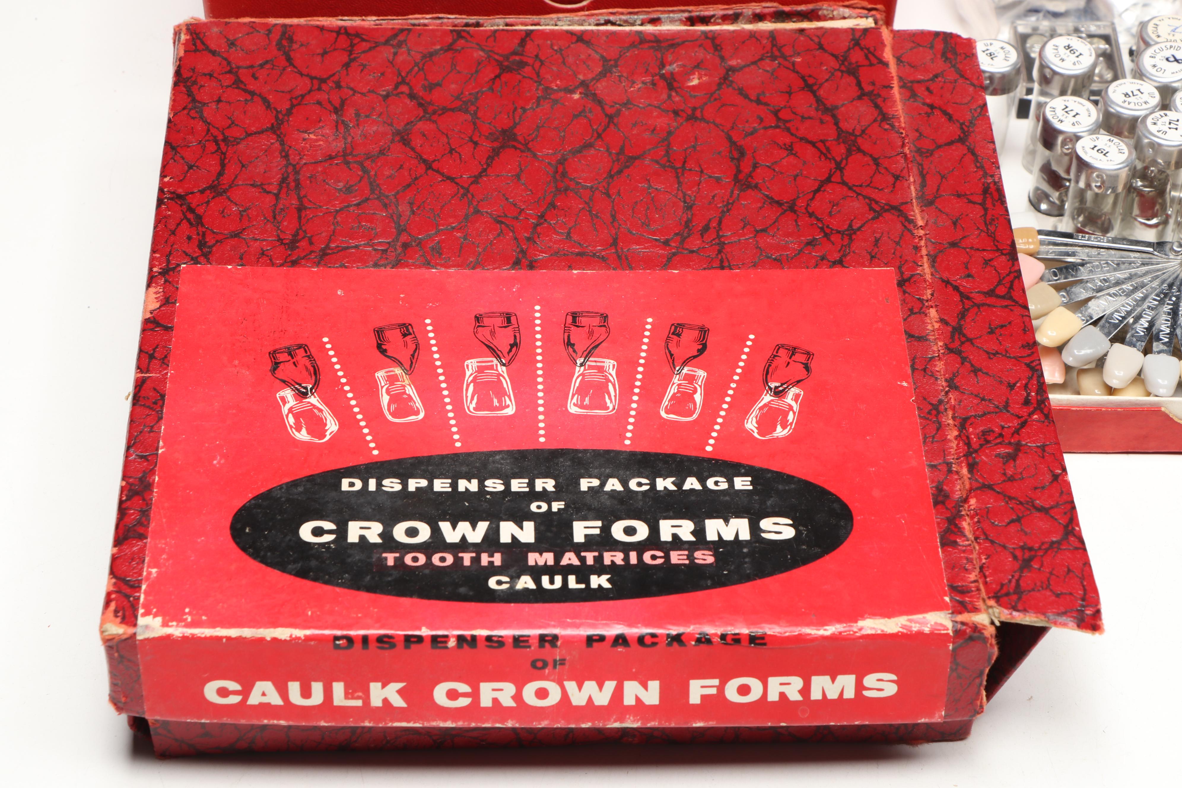 Liechtenstein Tooth Shade Guides with Masel Stainless Crowns, More Dental Tools