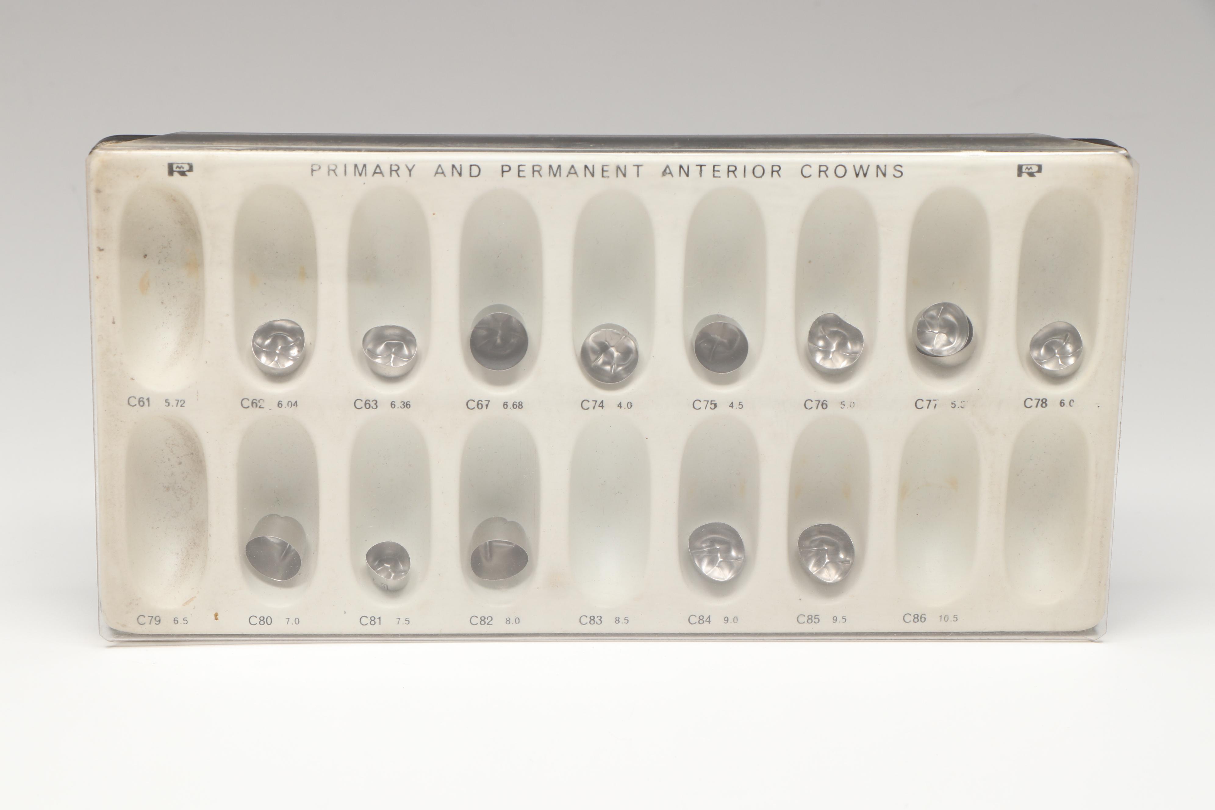 Liechtenstein Tooth Shade Guides with Masel Stainless Crowns, More Dental Tools