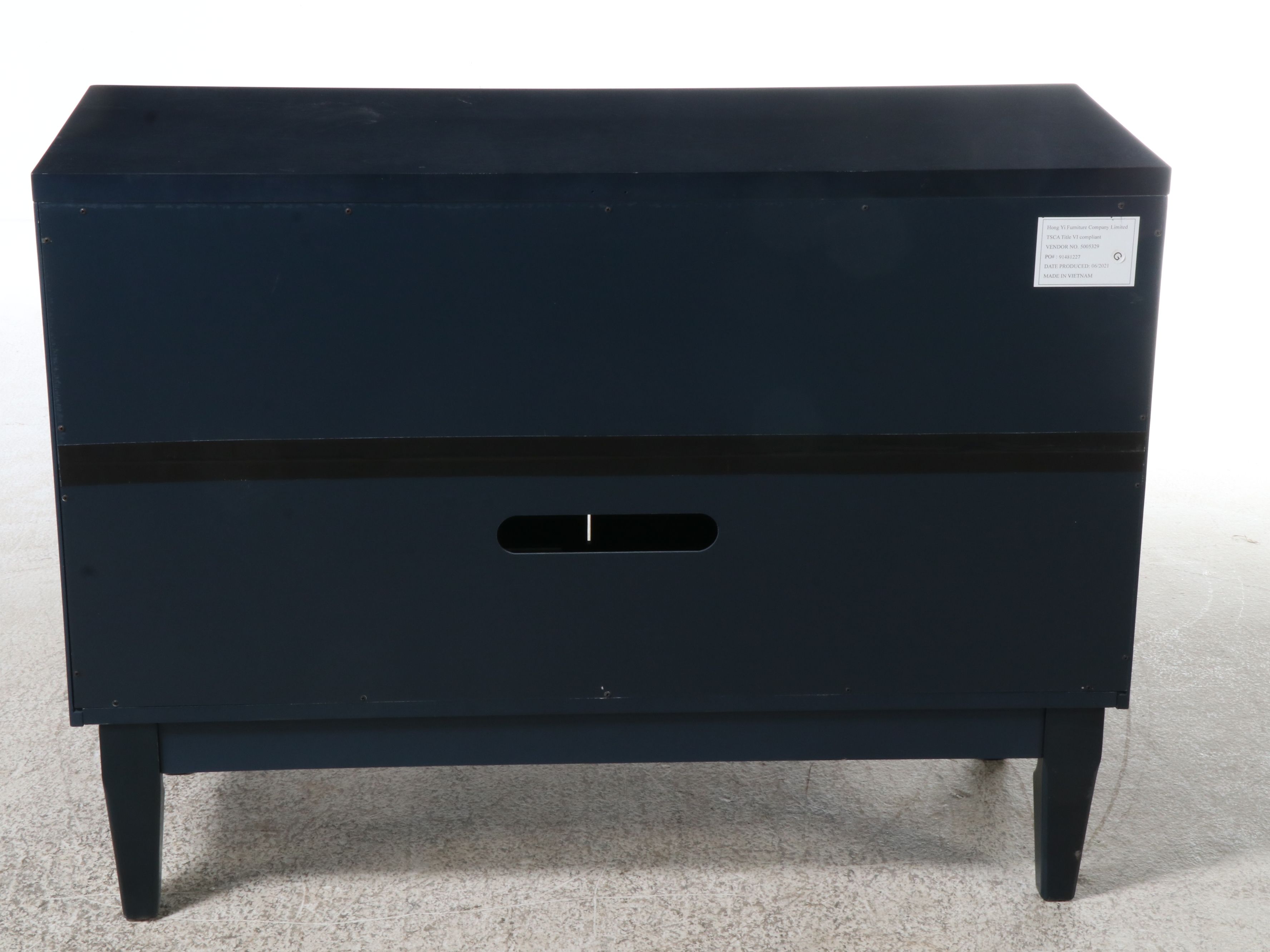Contemporary Ebonized Wood Cabinet