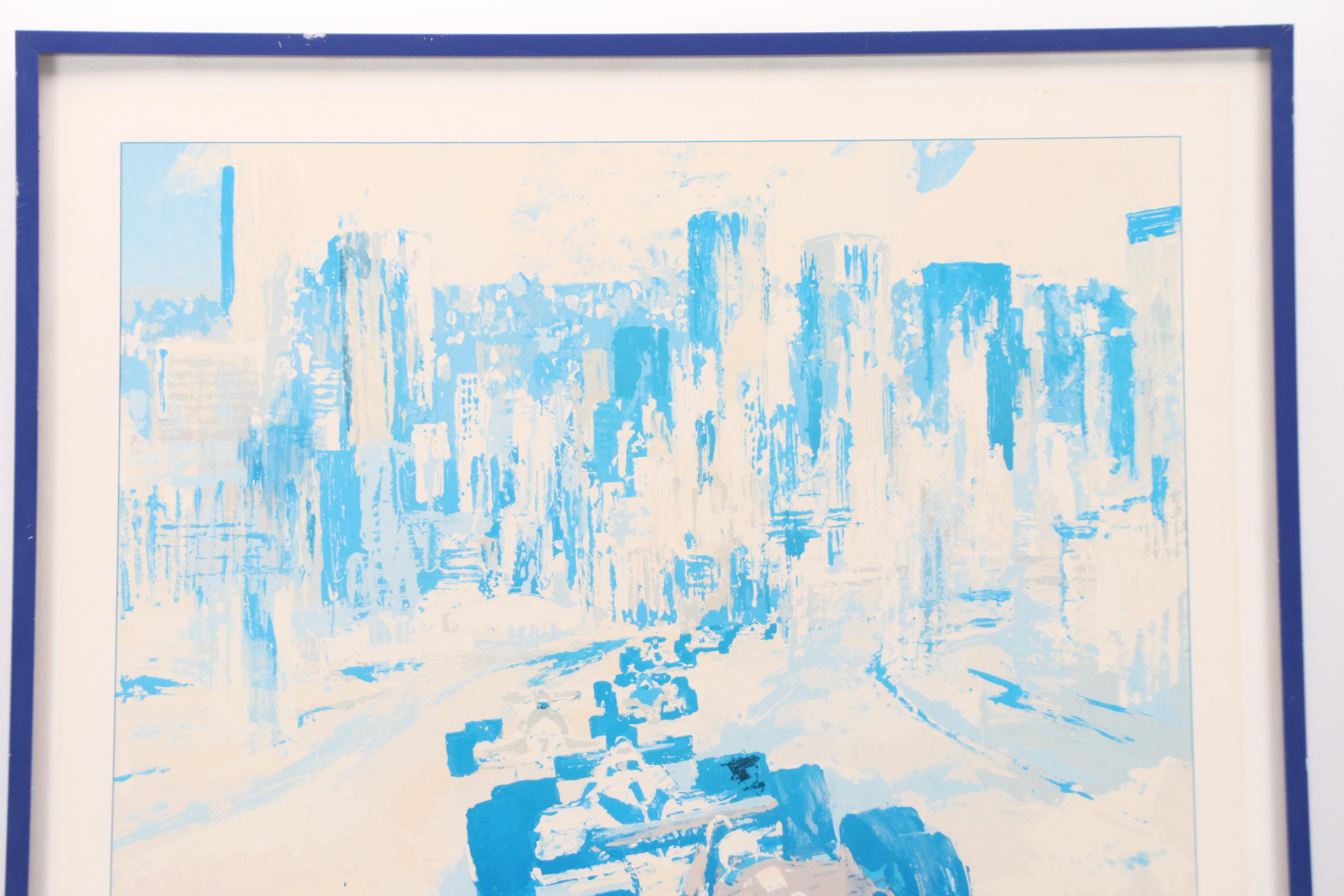 Offset Lithograph Poster "Dallas Grand Prix" After LeRoy Neiman, 1984