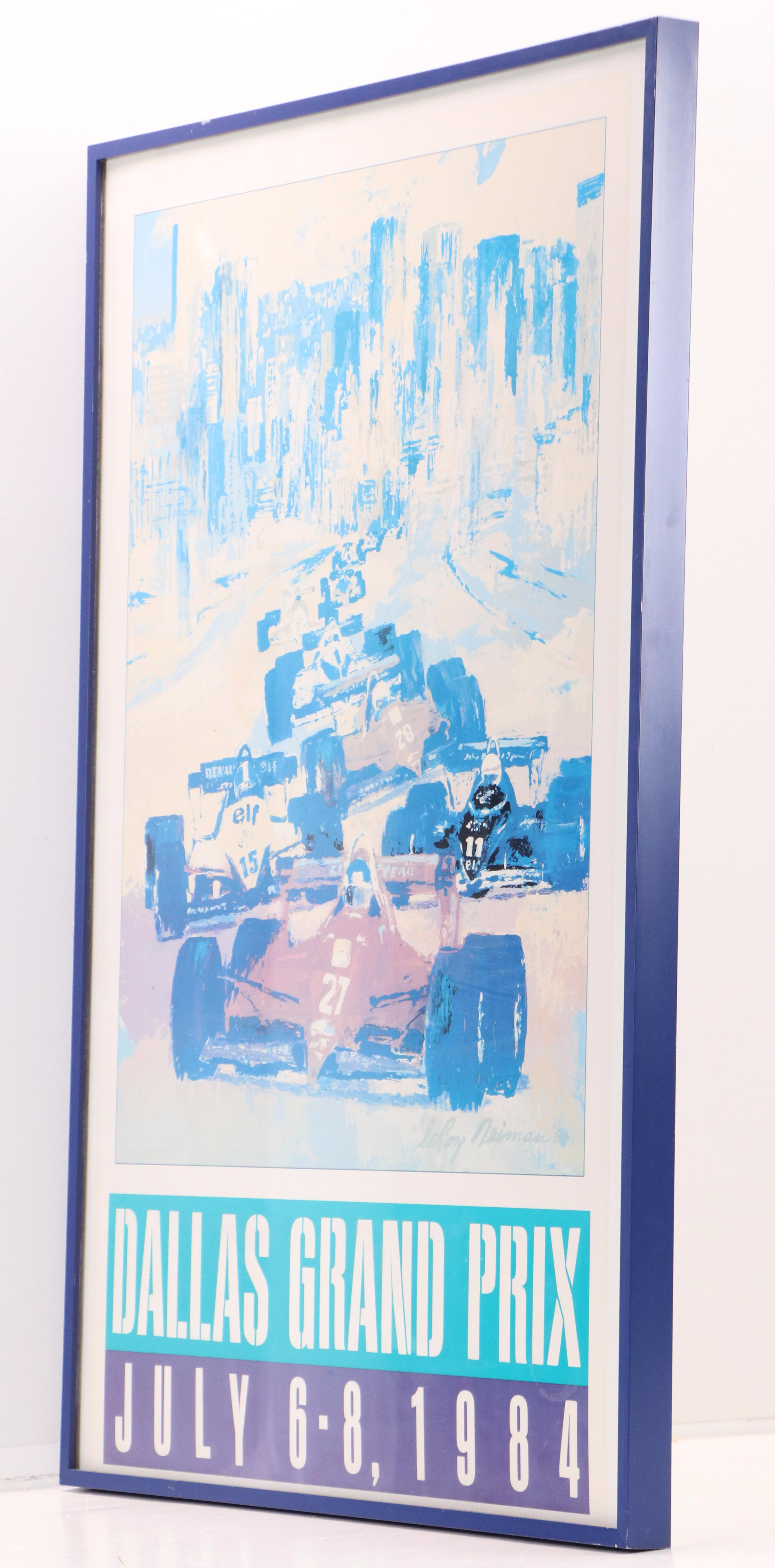 Offset Lithograph Poster "Dallas Grand Prix" After LeRoy Neiman, 1984