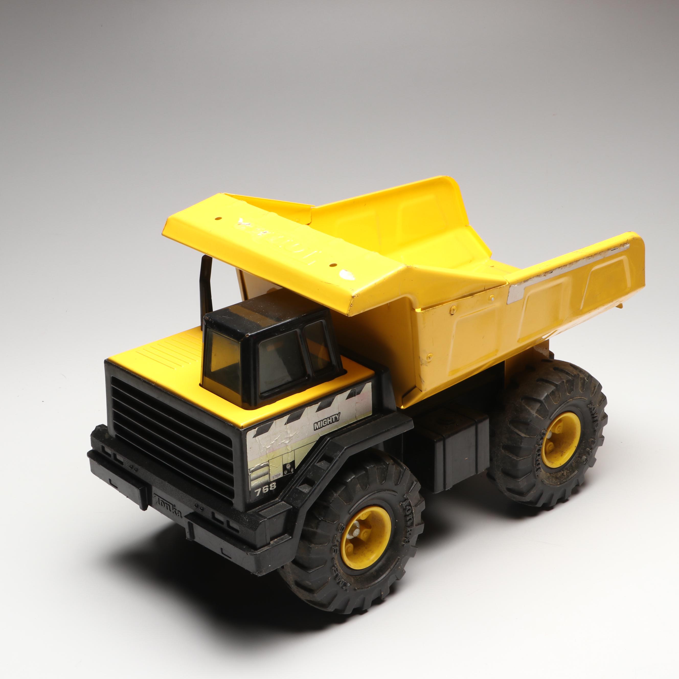 Tonka "Mighty" Dump Truck with Pressed Steel Road Grader