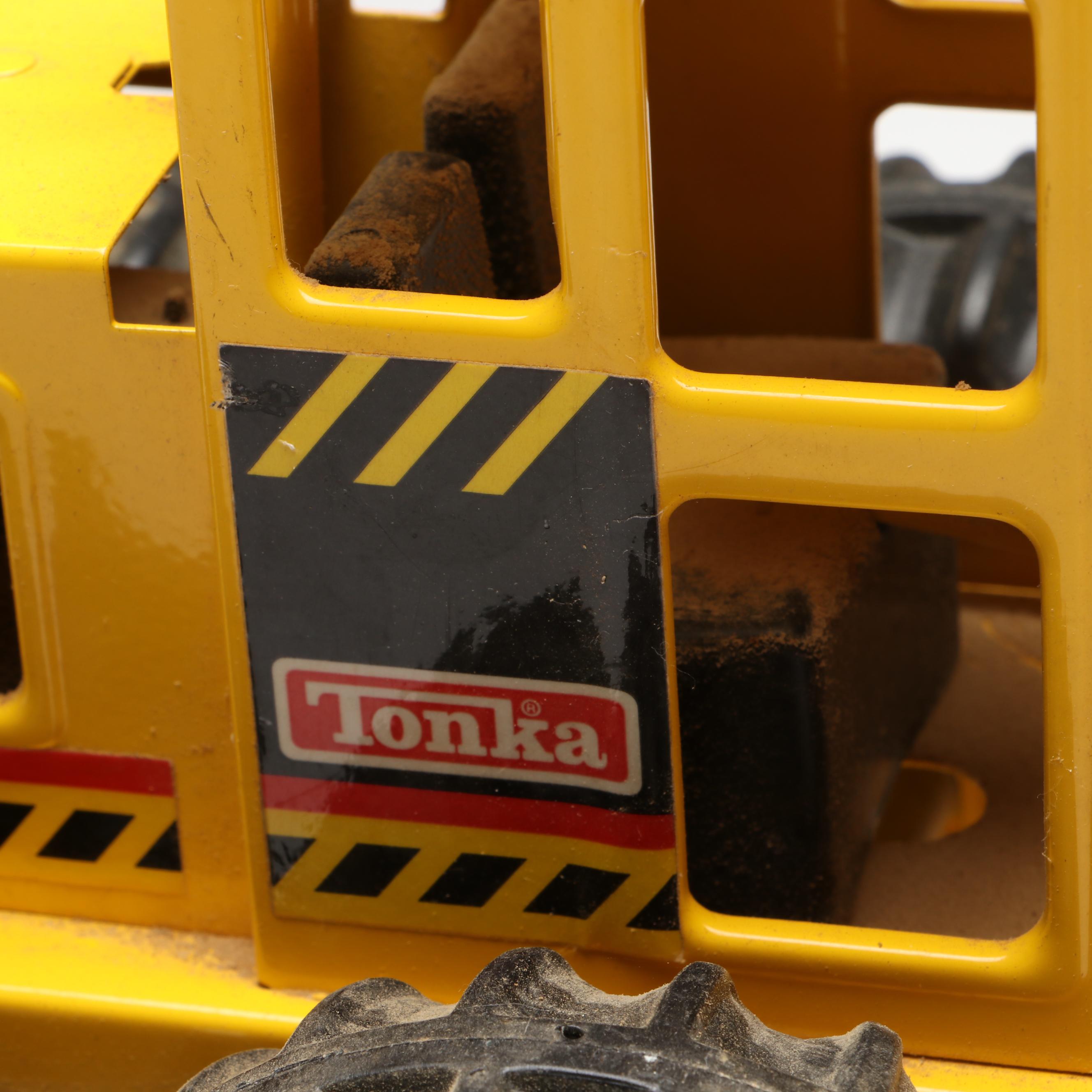 Tonka "Mighty" Dump Truck with Pressed Steel Road Grader