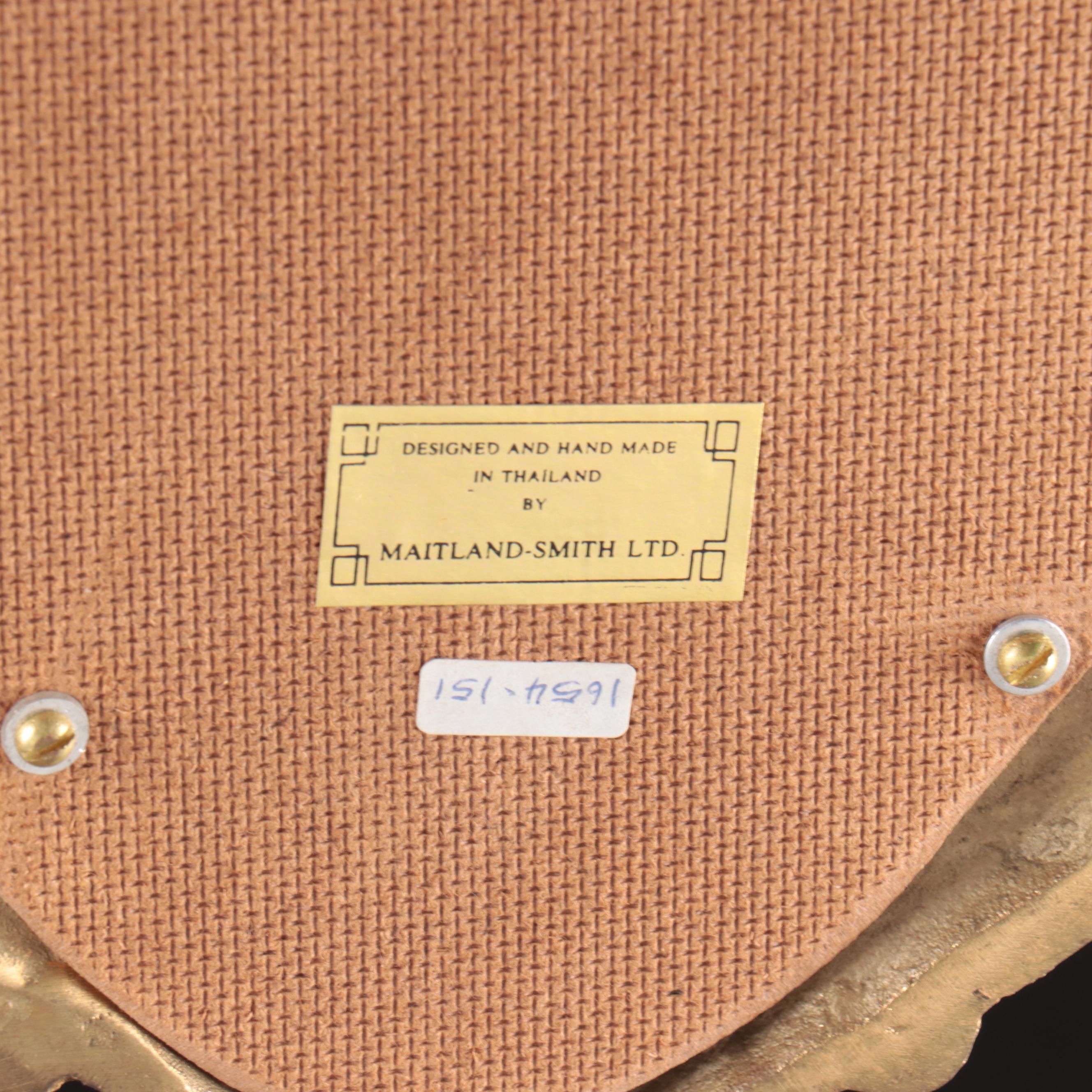 Maitland-Smith Brass and Mirror Candle Sconces