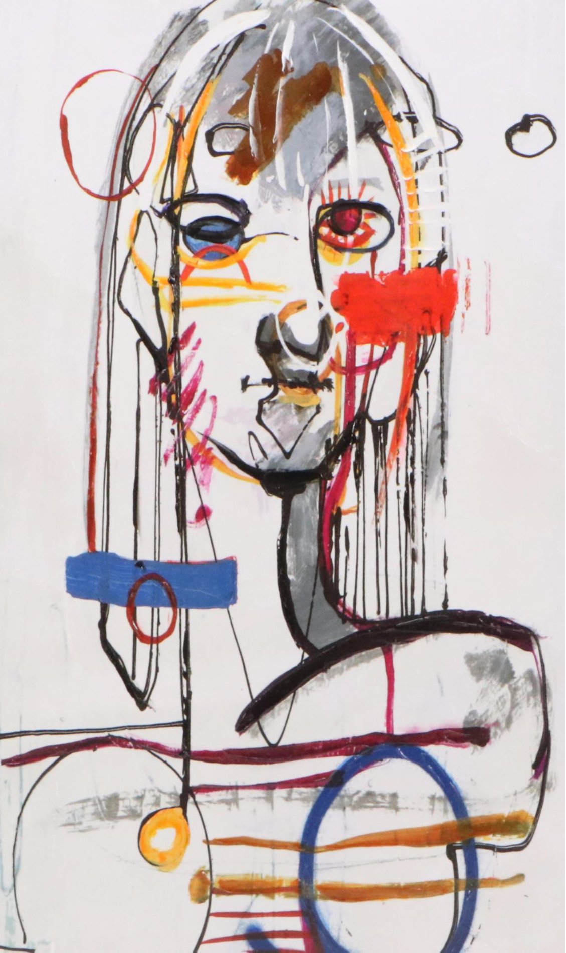 Abstract Figurative Embellished Giclée, 21st Century