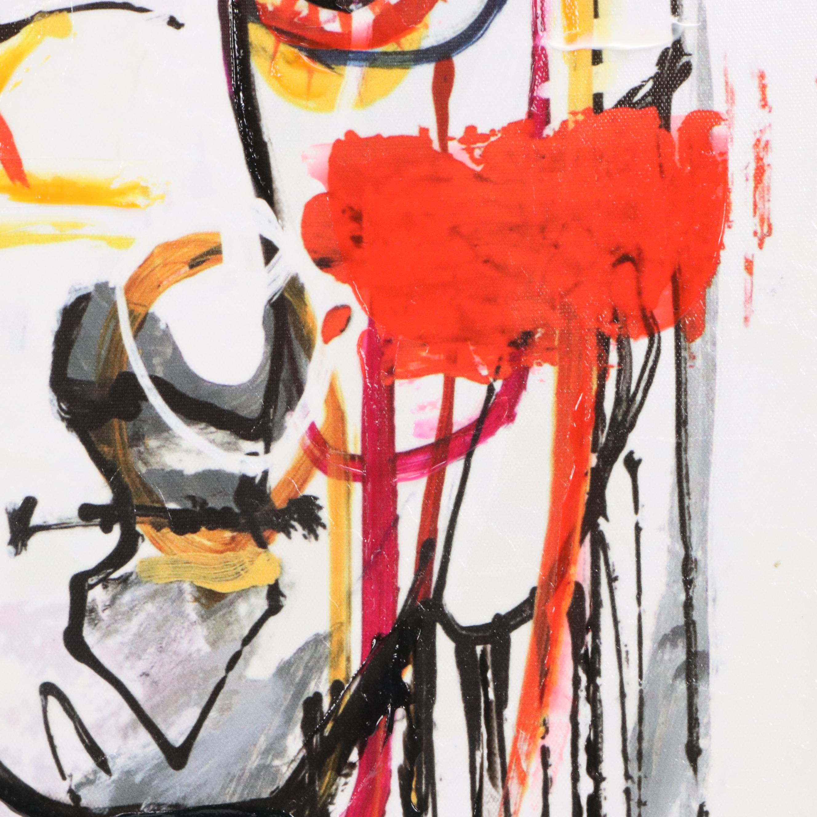 Abstract Figurative Embellished Giclée, 21st Century