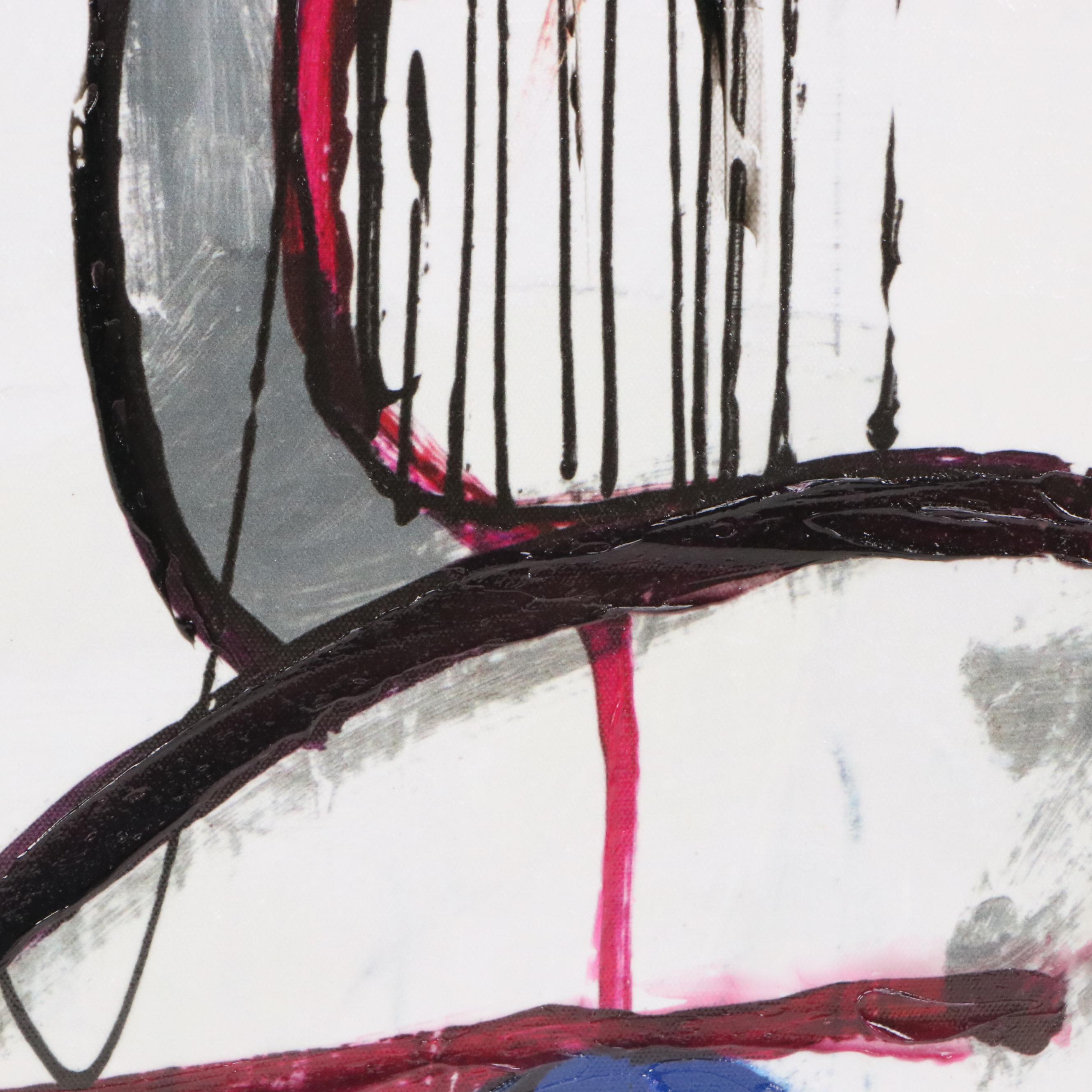 Abstract Figurative Embellished Giclée, 21st Century