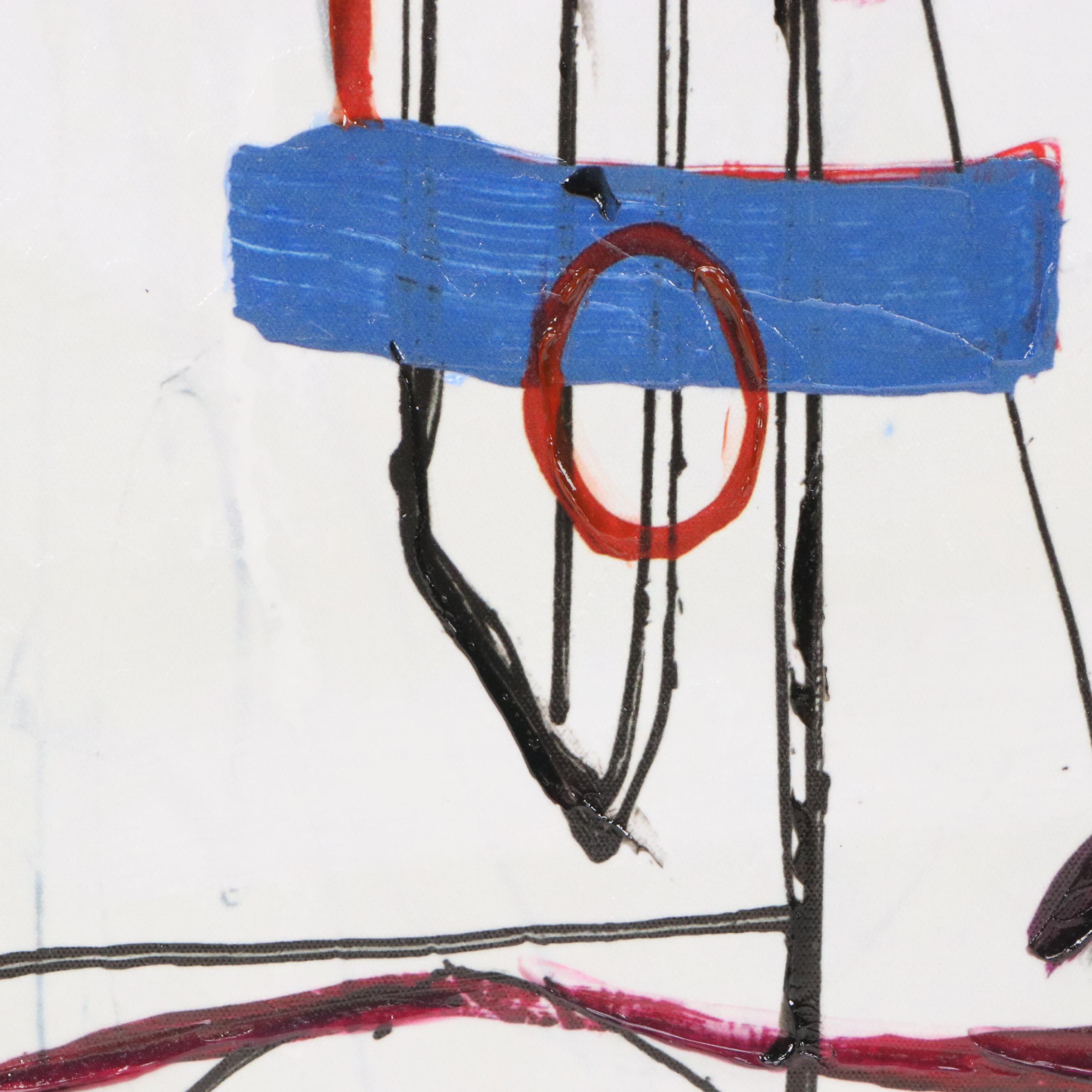 Abstract Figurative Embellished Giclée, 21st Century