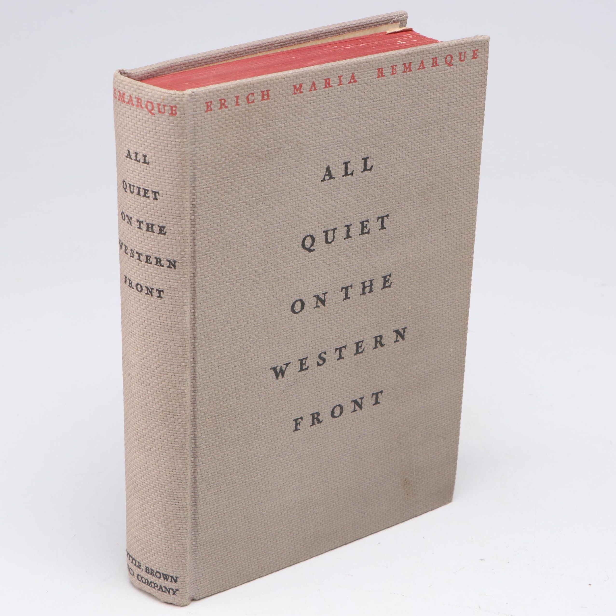 First Printing "All Quiet on the Western Front" by Erich Maria Remarque, 1929