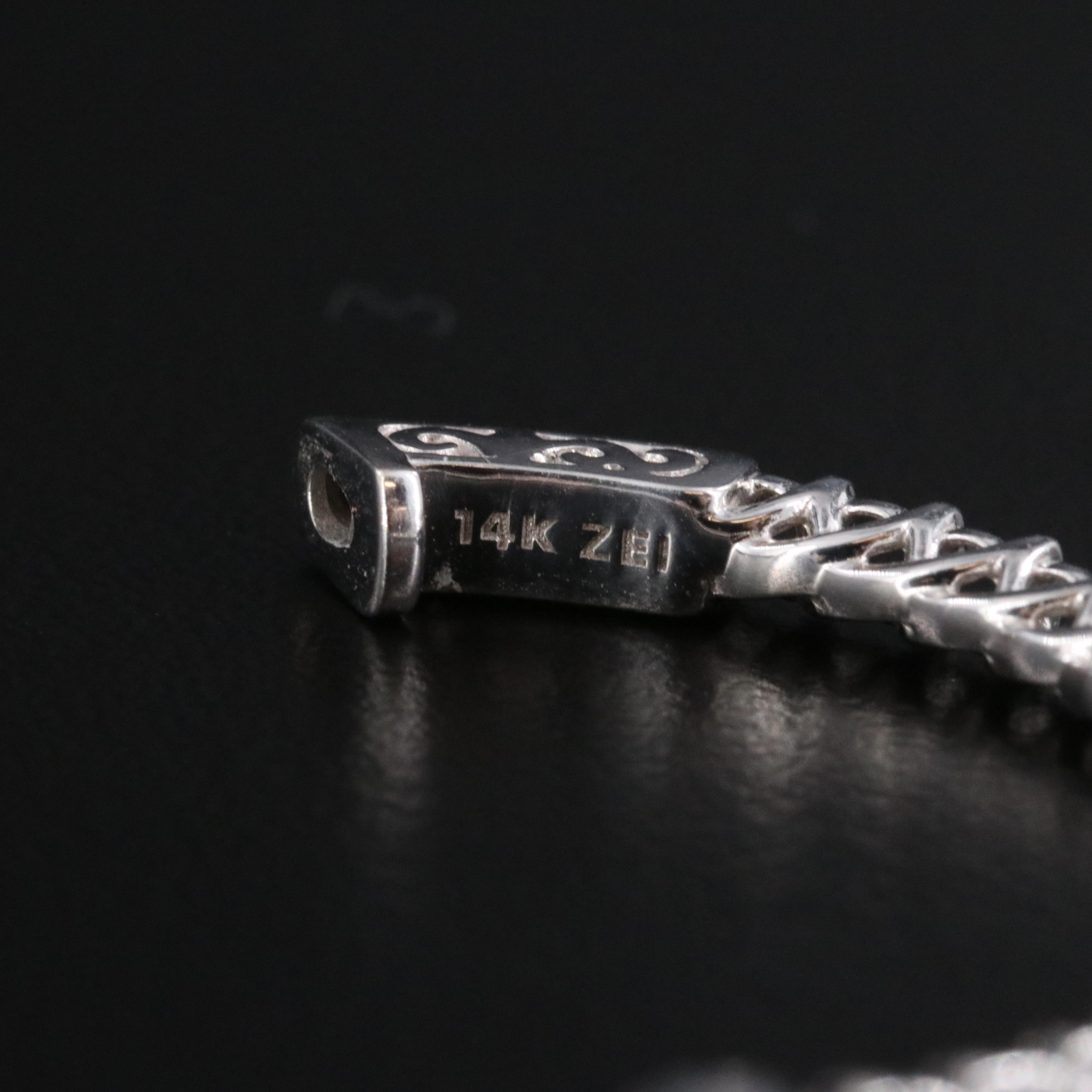 14K 2.00 CTW Diamond Hoop Earrings