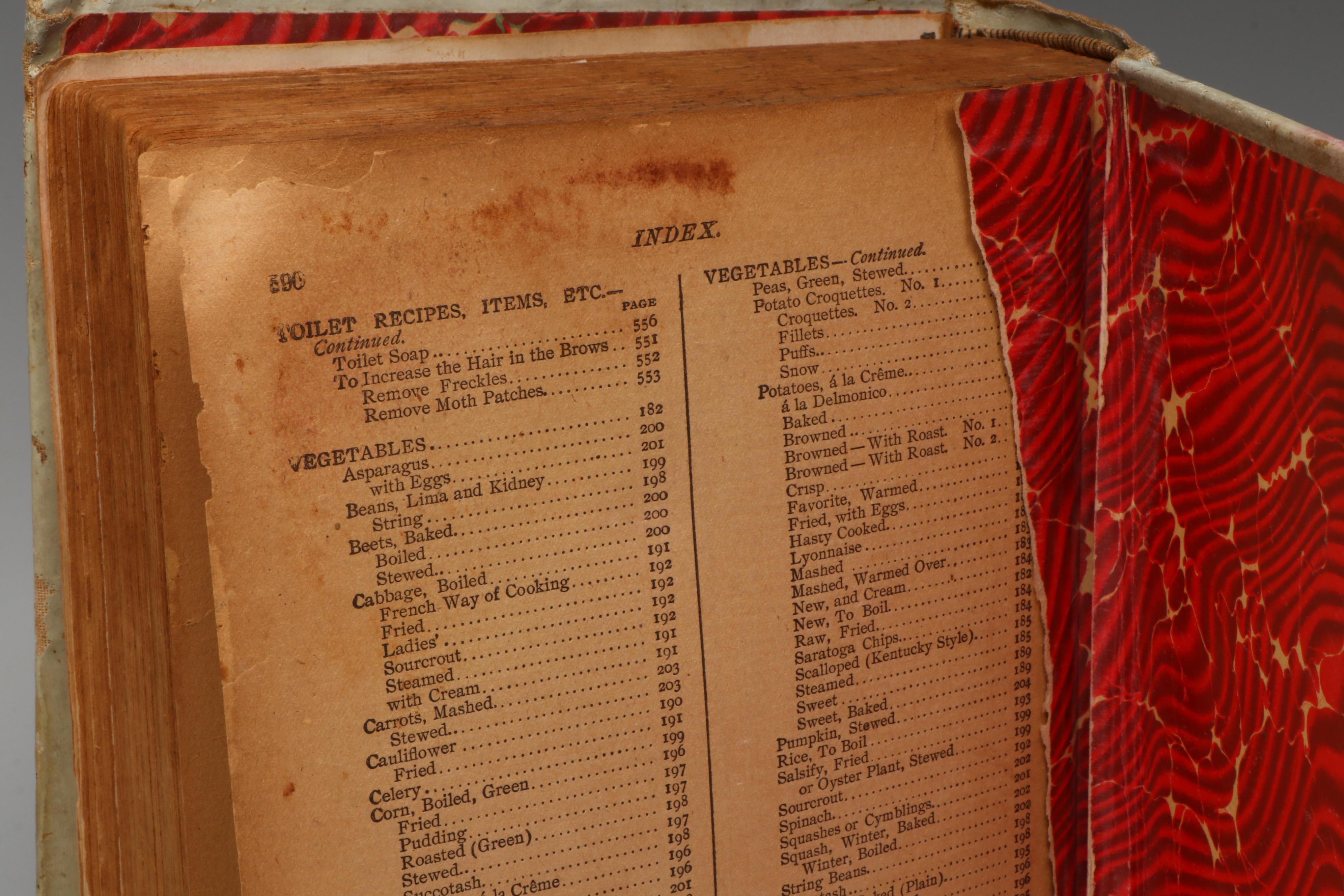 Illustrated "The White House Cook Book" by Hugo Ziemann and Fanny L. Gillette