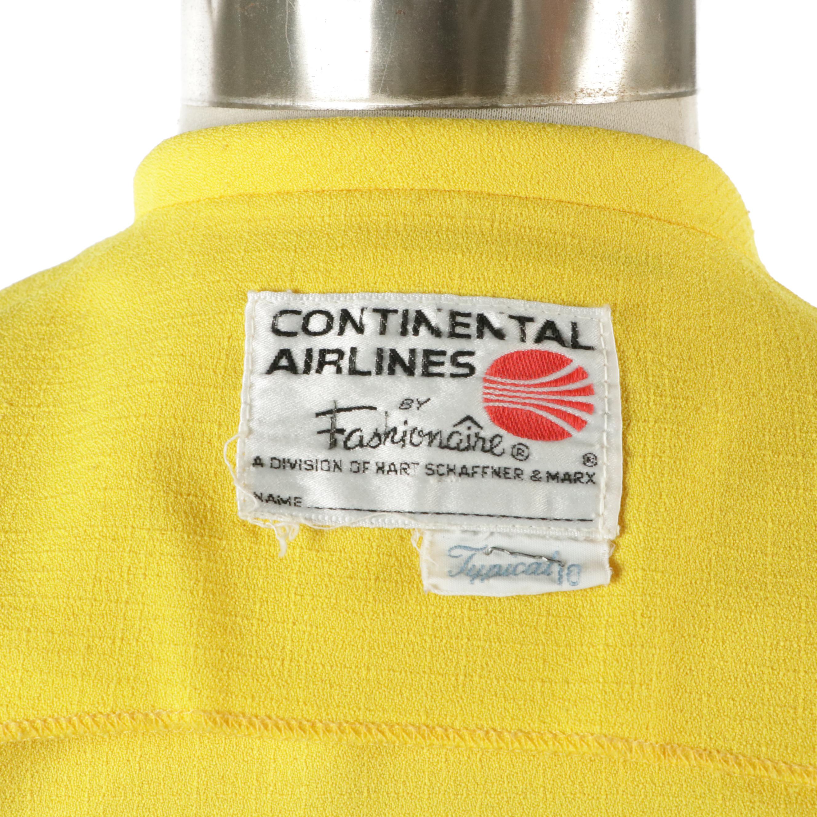 Vintage Fashionaire Orange and Yellow Pantsuits with Belts