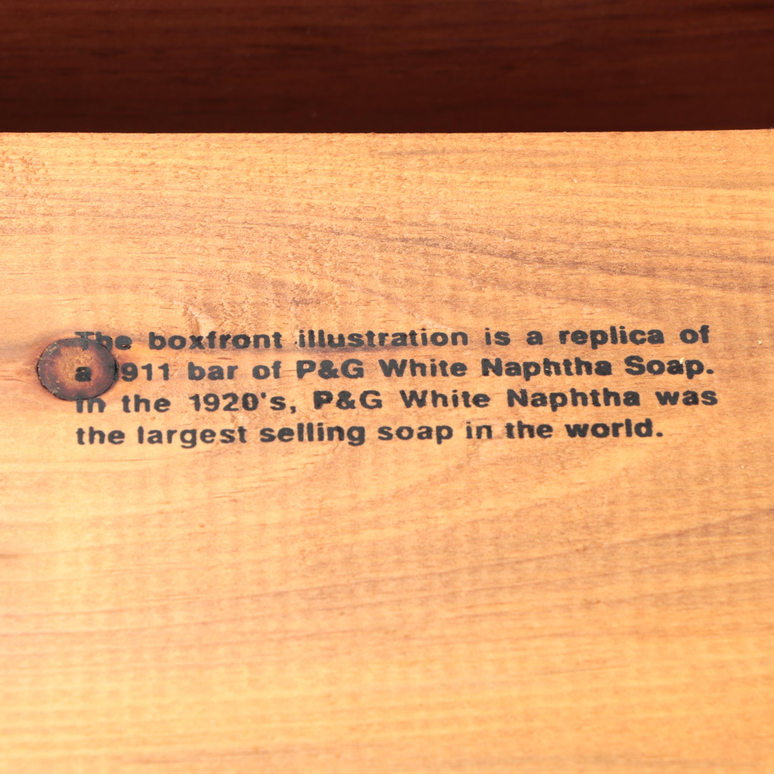 Procter & Gamble Ivory and Naphtha Soap Replica Wooden Boxes
