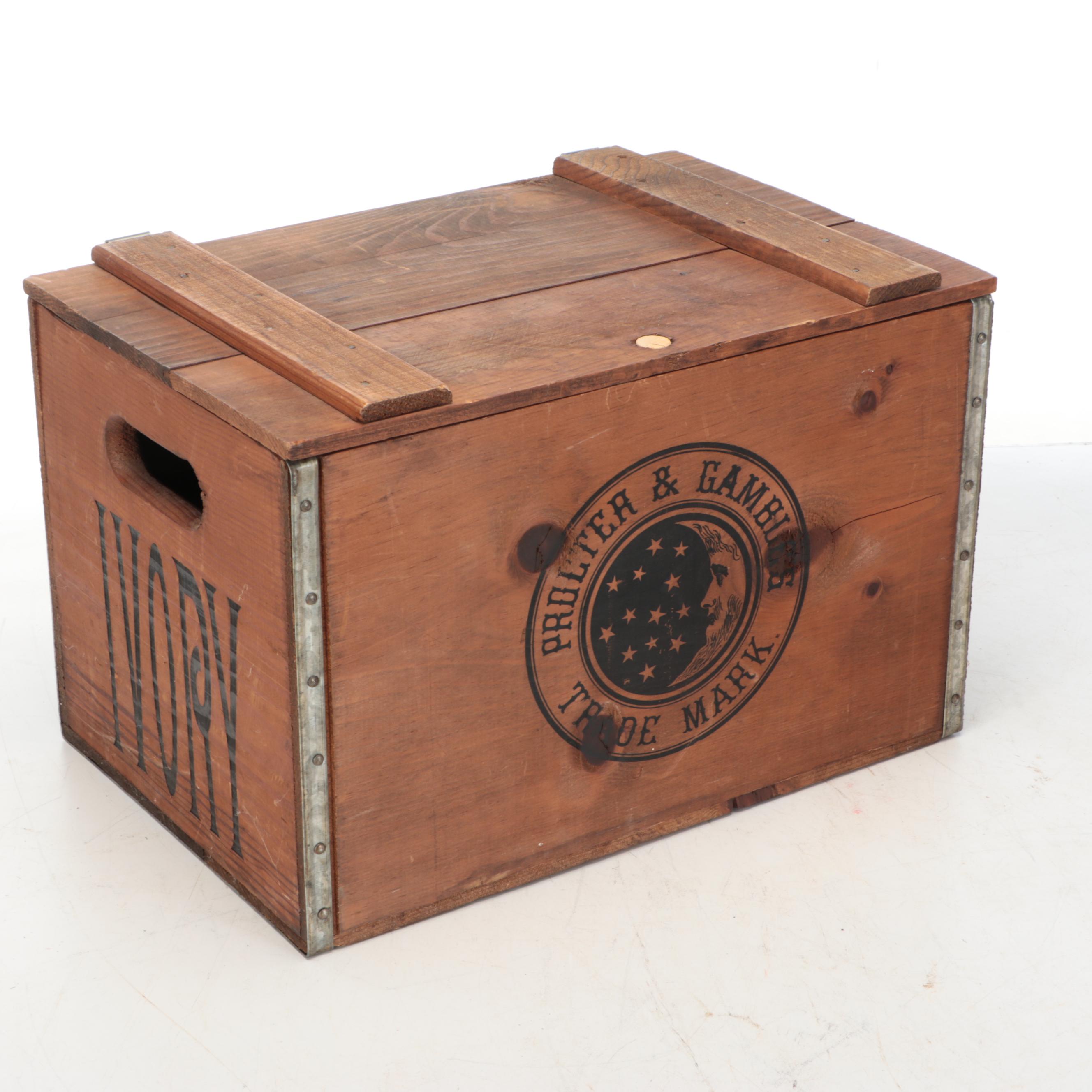 Procter & Gamble Ivory and Naphtha Soap Replica Wooden Boxes