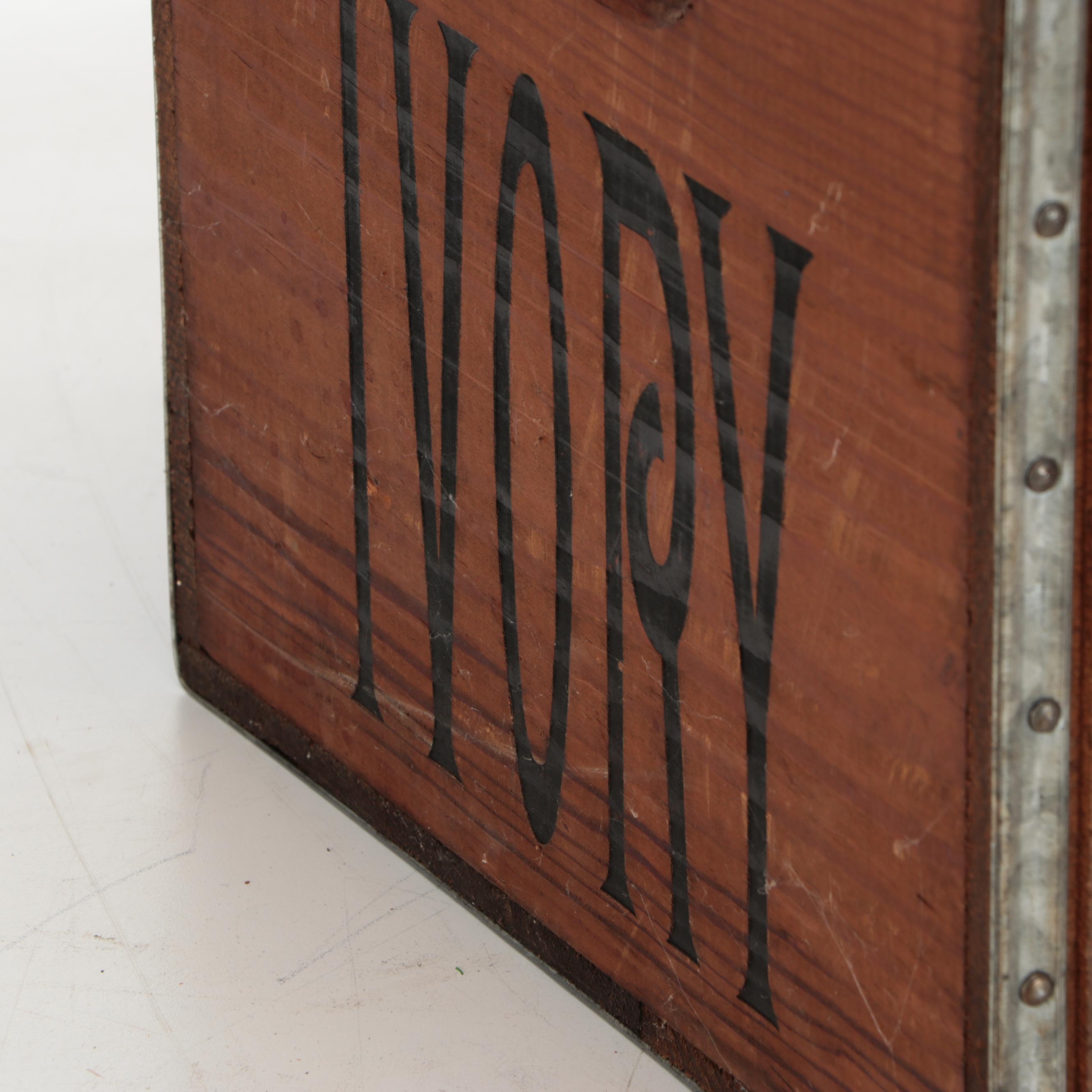 Procter & Gamble Ivory and Naphtha Soap Replica Wooden Boxes