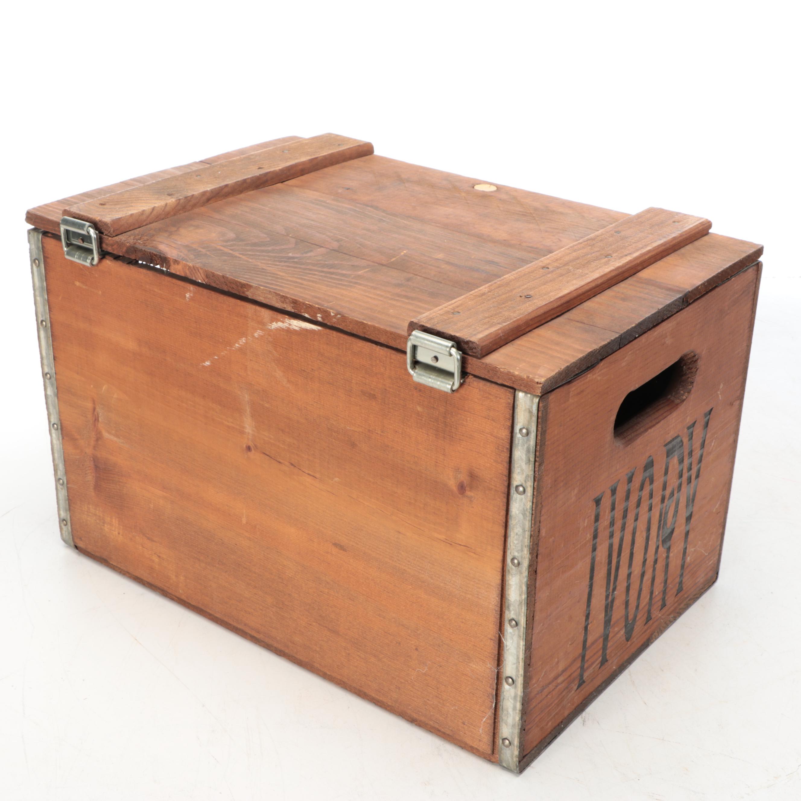 Procter & Gamble Ivory and Naphtha Soap Replica Wooden Boxes