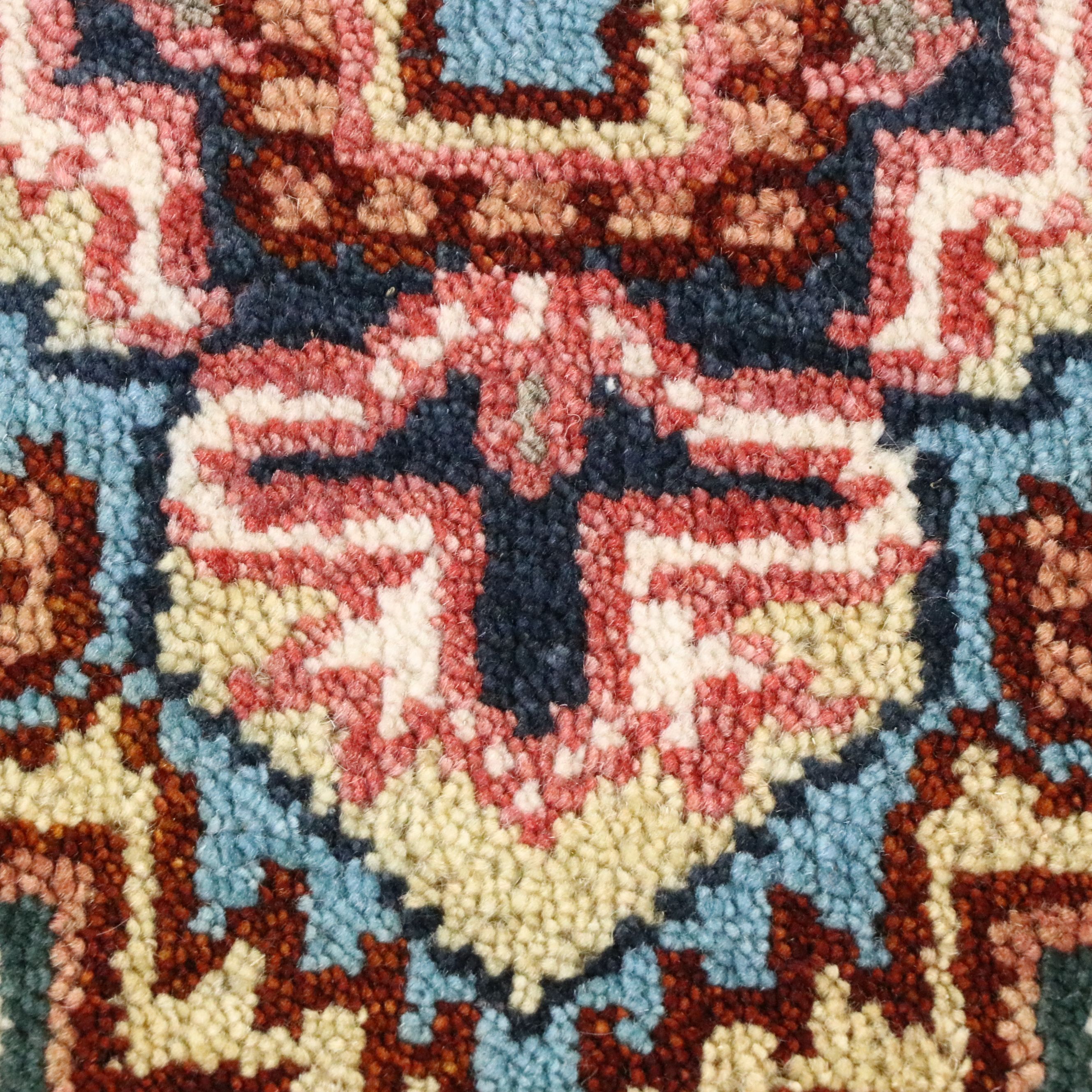 2'6 x 8'3 Hand-Knotted Indo-Persian Serapi Carpet Runner