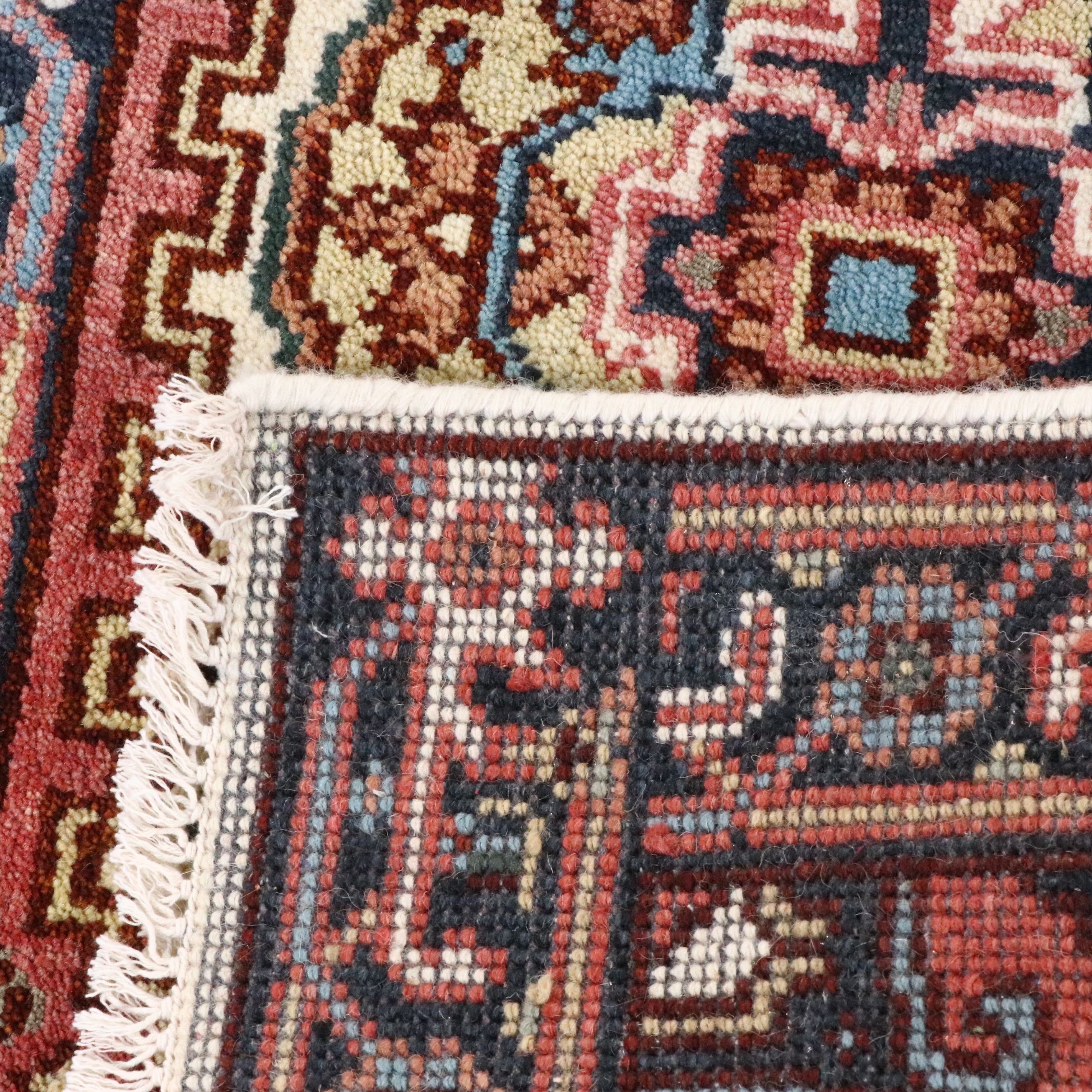 2'6 x 8'3 Hand-Knotted Indo-Persian Serapi Carpet Runner